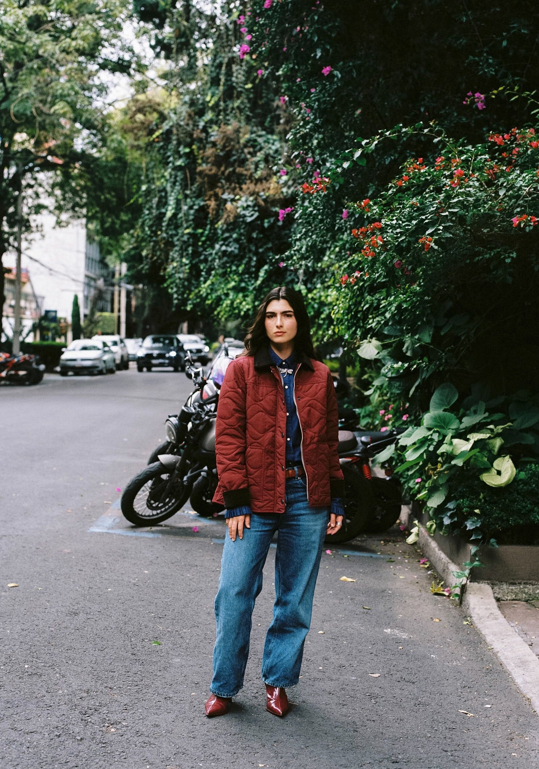 Chaqueta M Brooklyn Quilted Vino