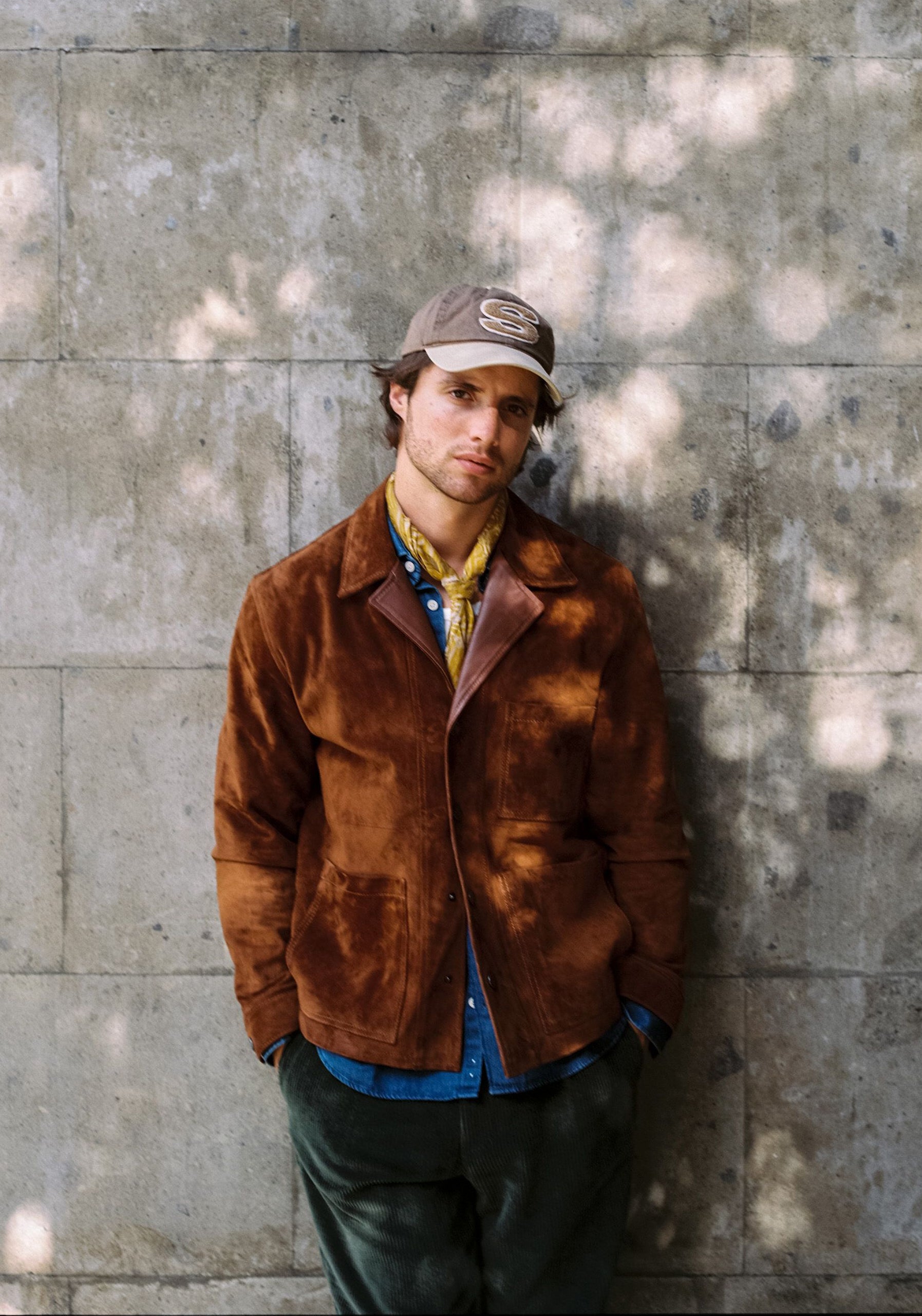 Chaqueta H Colonia Gamuza Camel