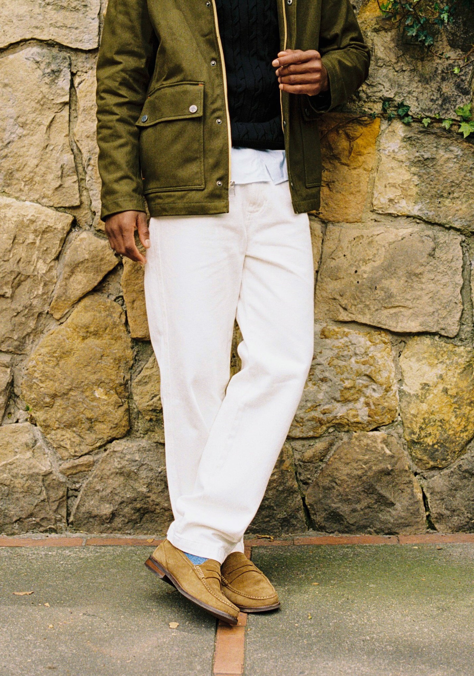 Pantalón H Dylan 5 Bols. Marfil