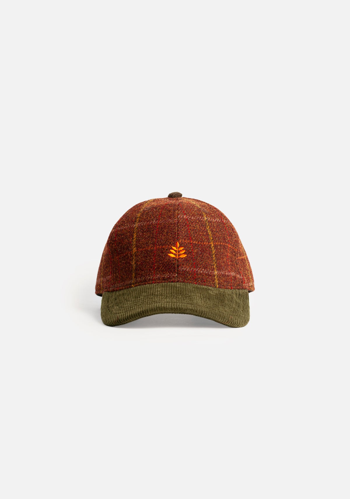 Gorra H Harden Cuadros Cafe - Verde
