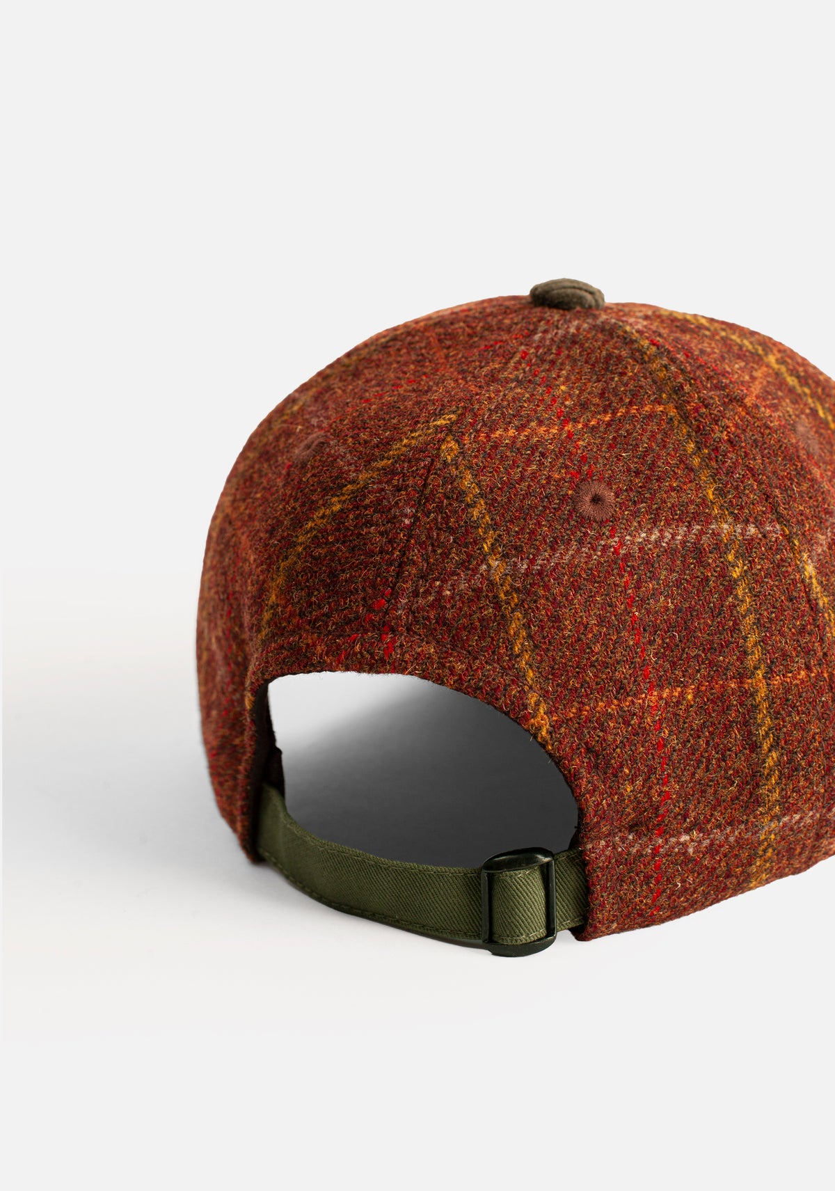 Gorra H Harden Cuadros Cafe - Verde