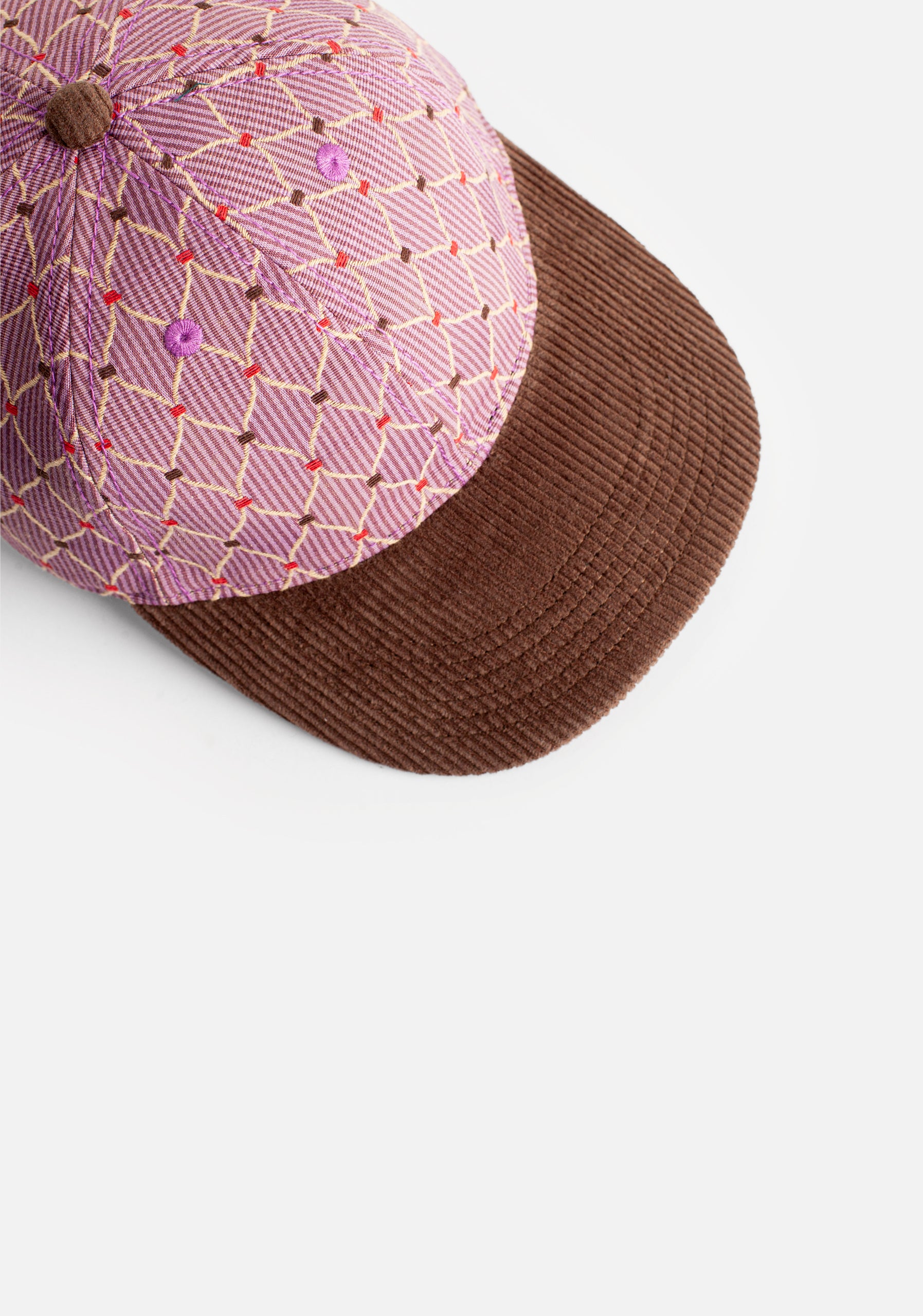 Gorra Jetter Rombos Lila - Café