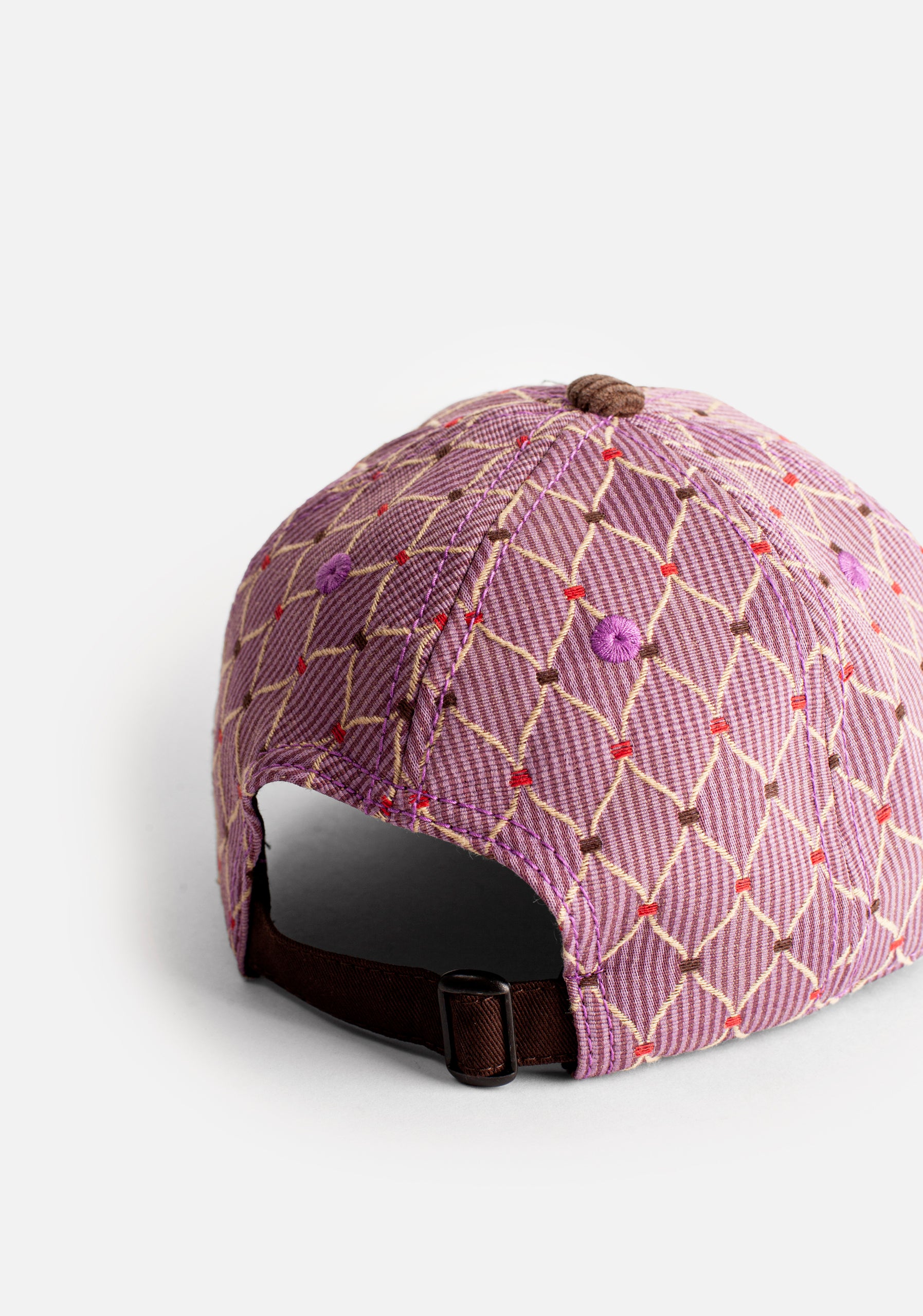 Gorra Jetter Rombos Lila - Café-3