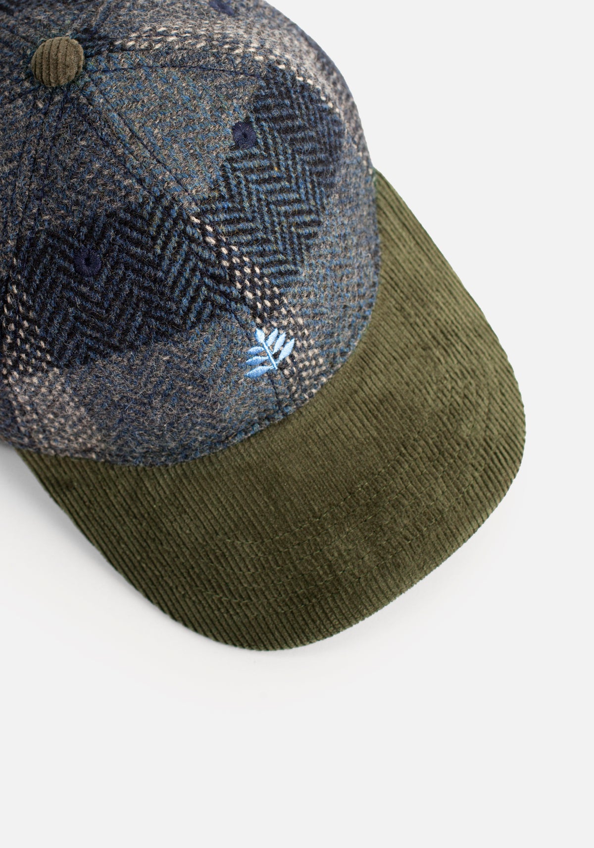 Gorra H Wade Cuadros Azul - Verde