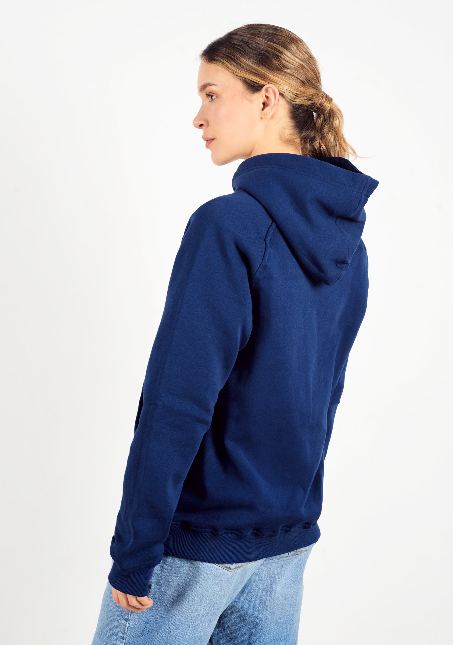 Hoodie Mujer Clasico Azul Osc