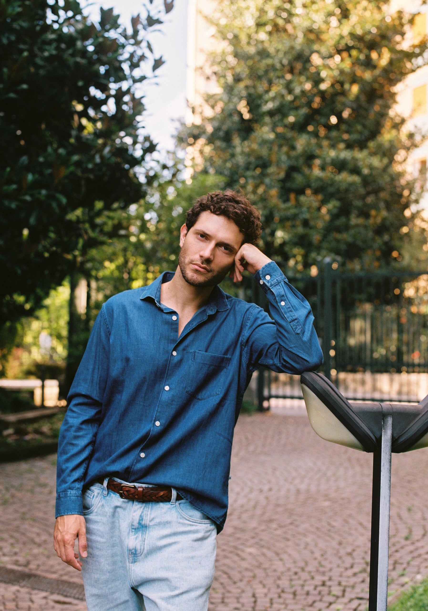 Camisa CF Lancaster Azul Medio