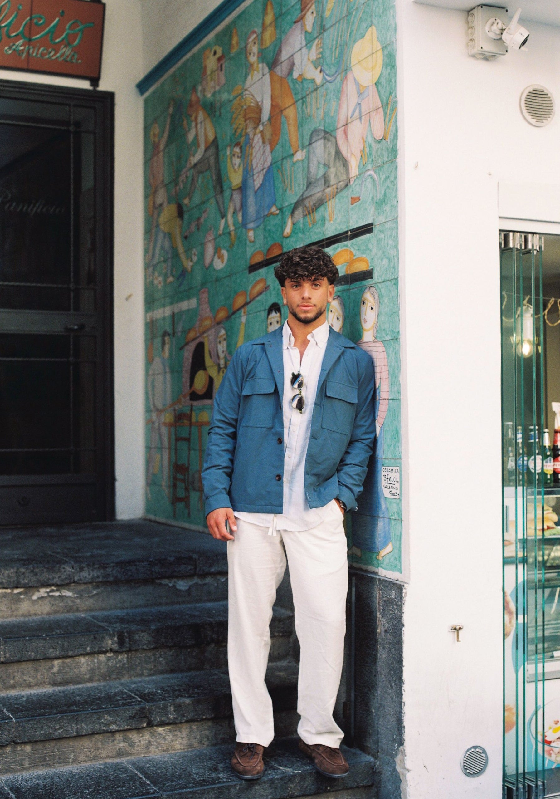 Chaqueta H German Azul Petroleo