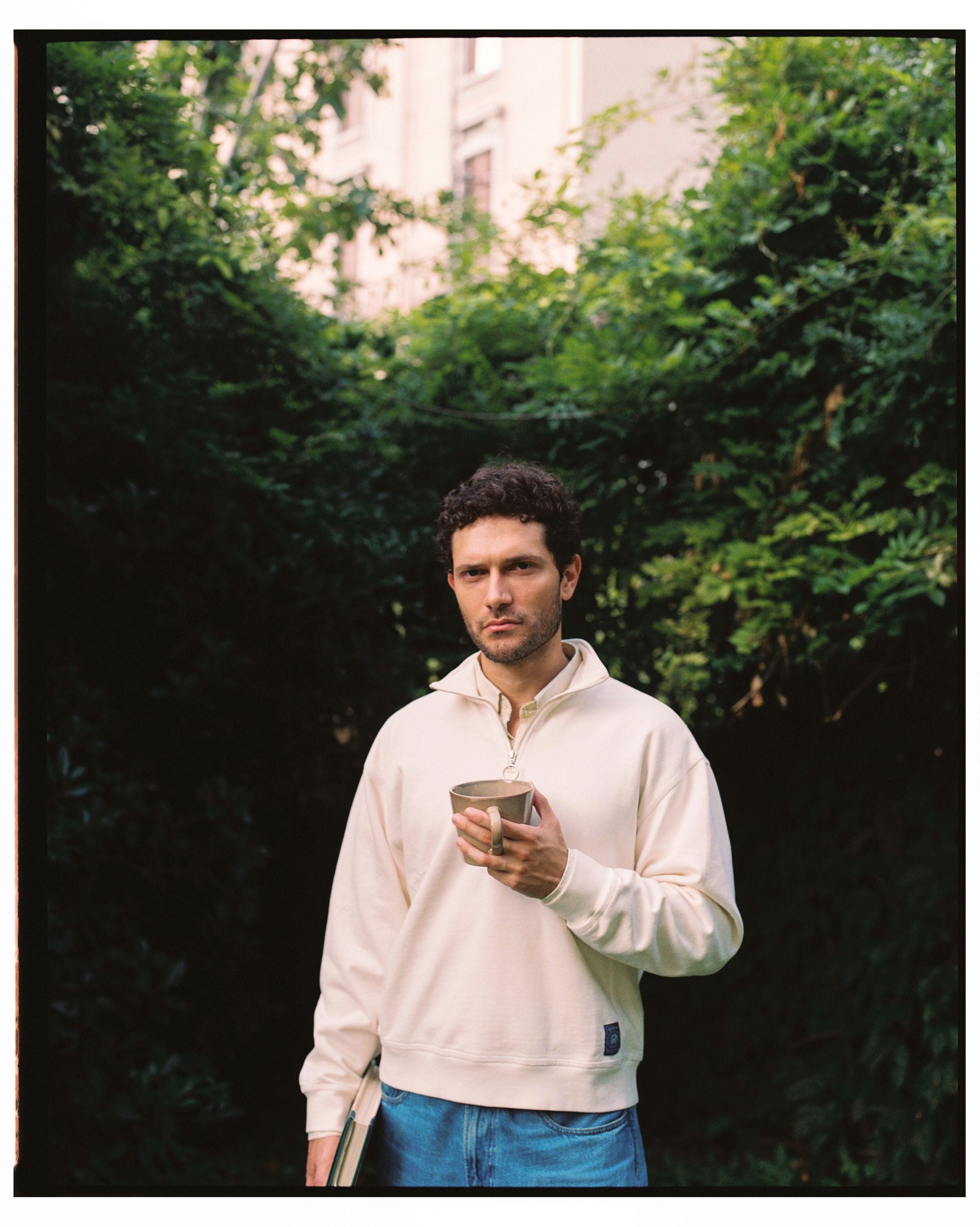 Buzo H Half Zip Oliver Marfil