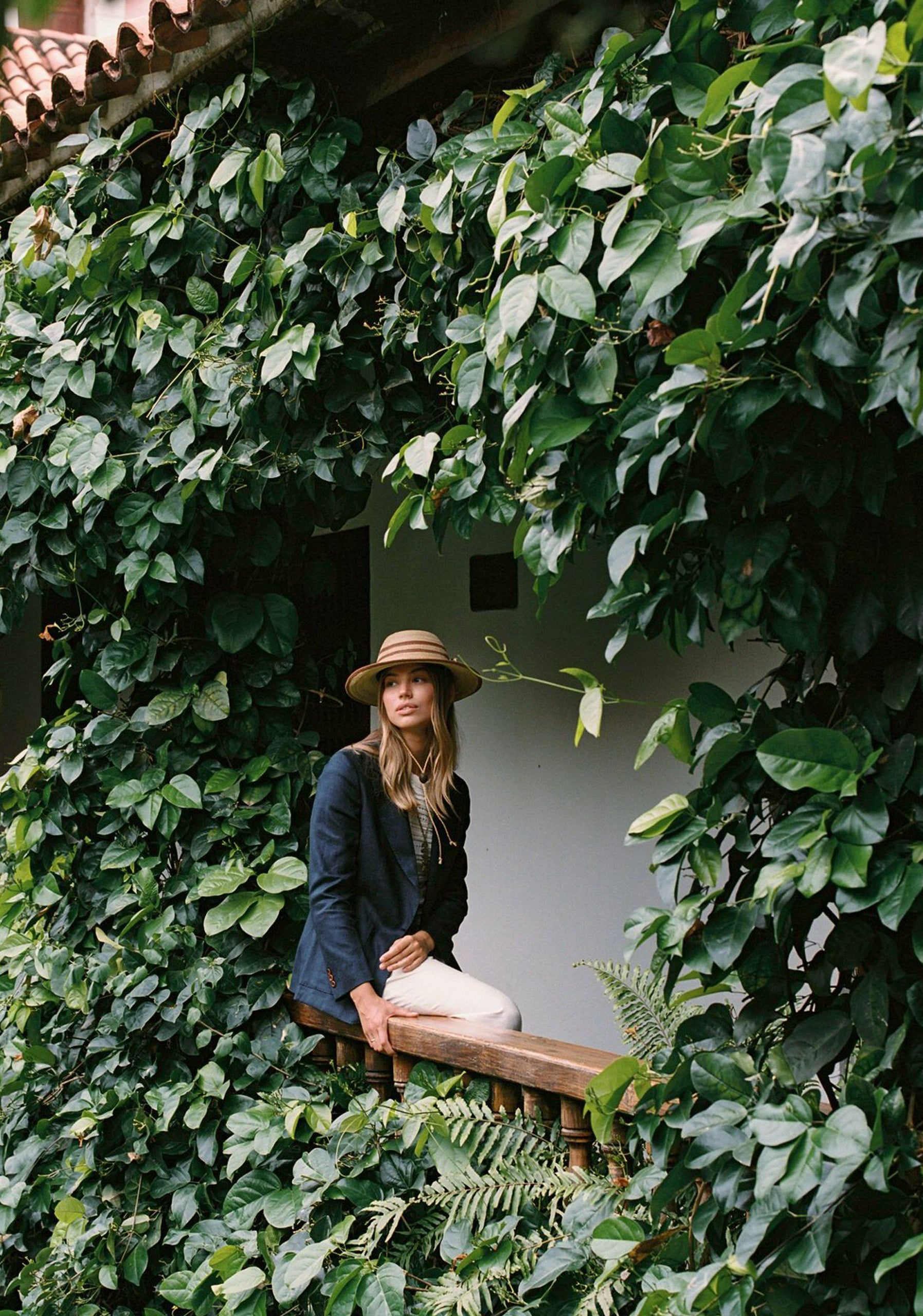 Blazer Harriet Lino Azul Osc.