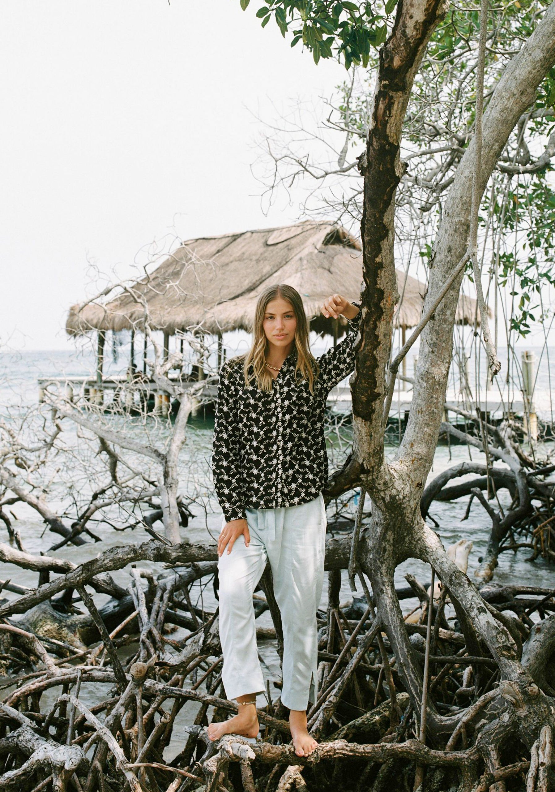 Camisa Petra Negro Bordado