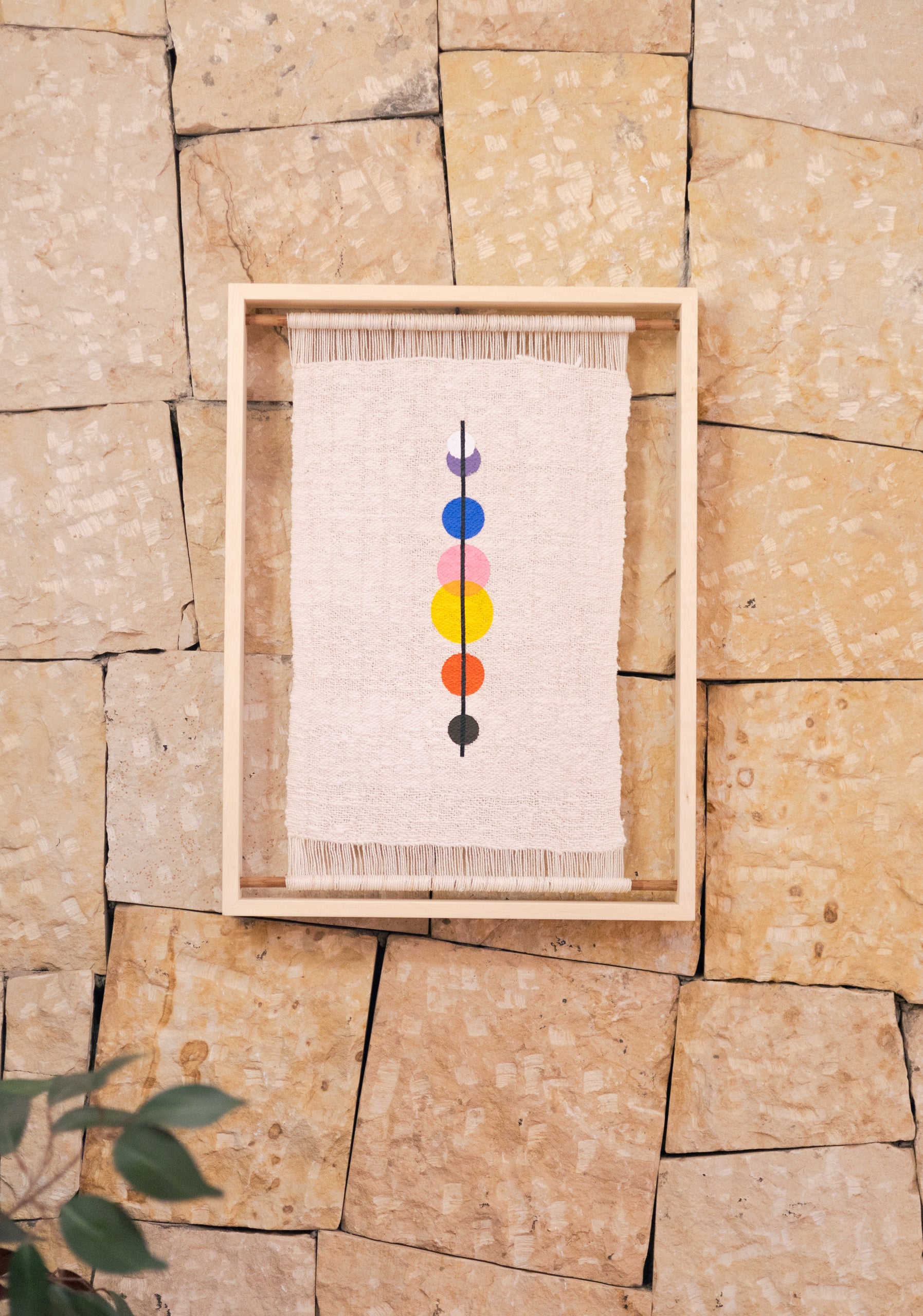 Obras En Marco Madera Atlas x WTM Multicolor