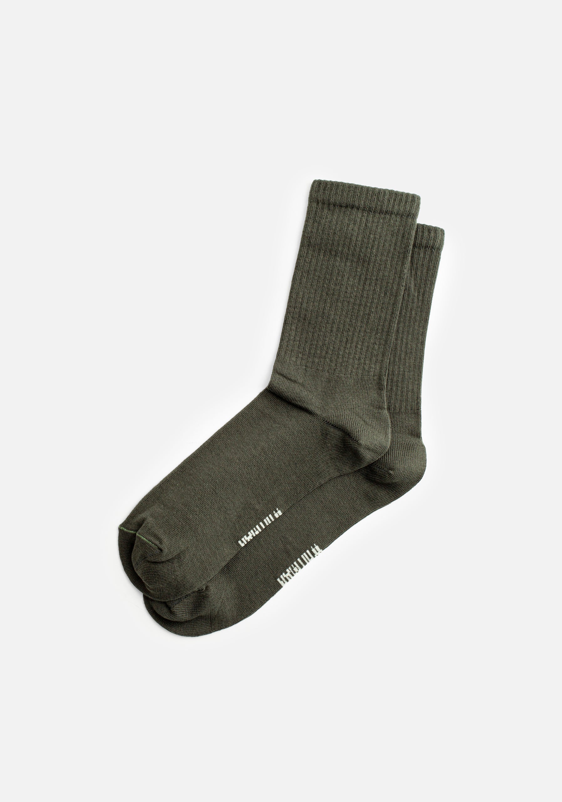 Medias H Deportiva Unicolor Verde Oscuro