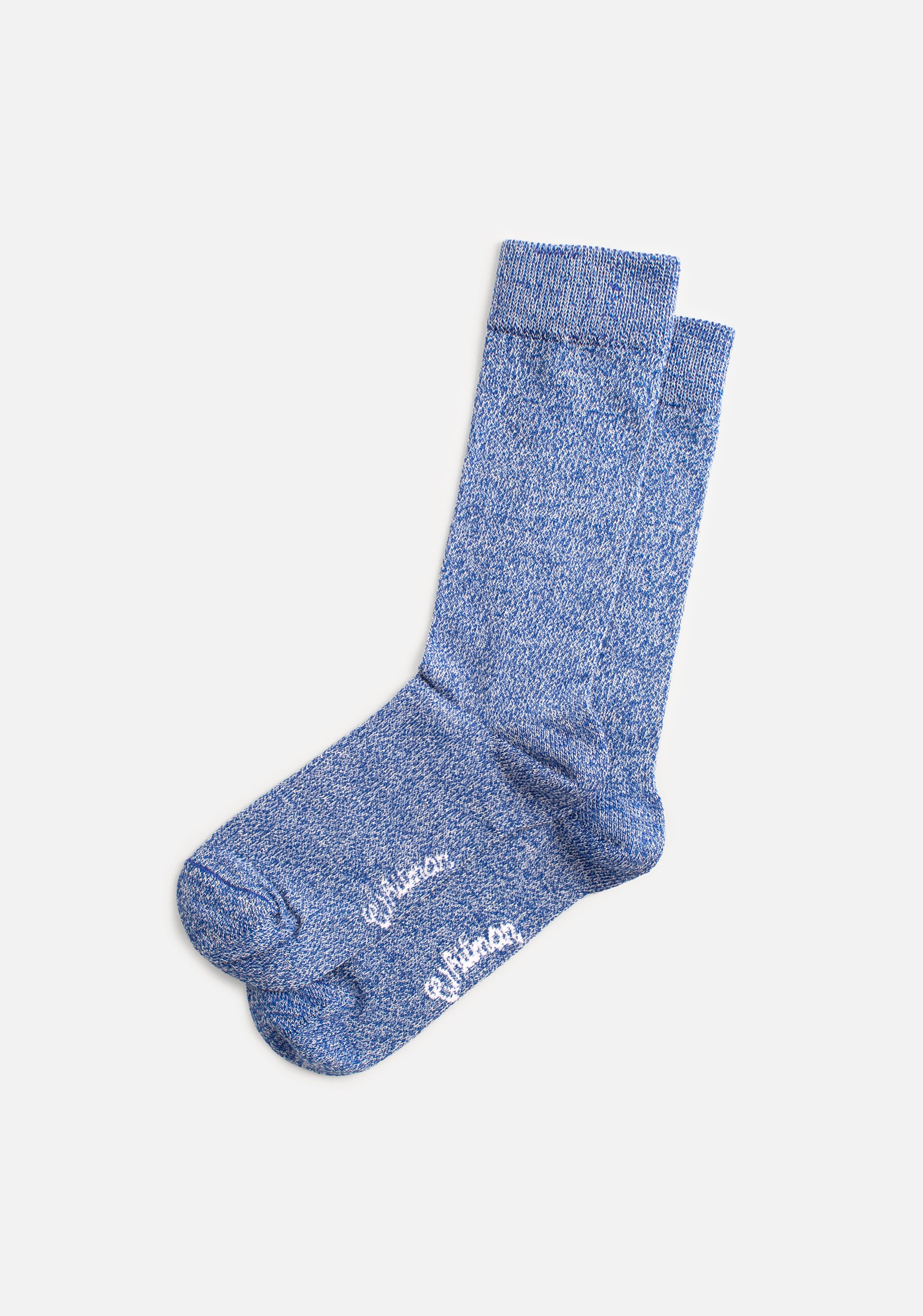 Medias H Formal Unicolor Azul Medio Jaspe