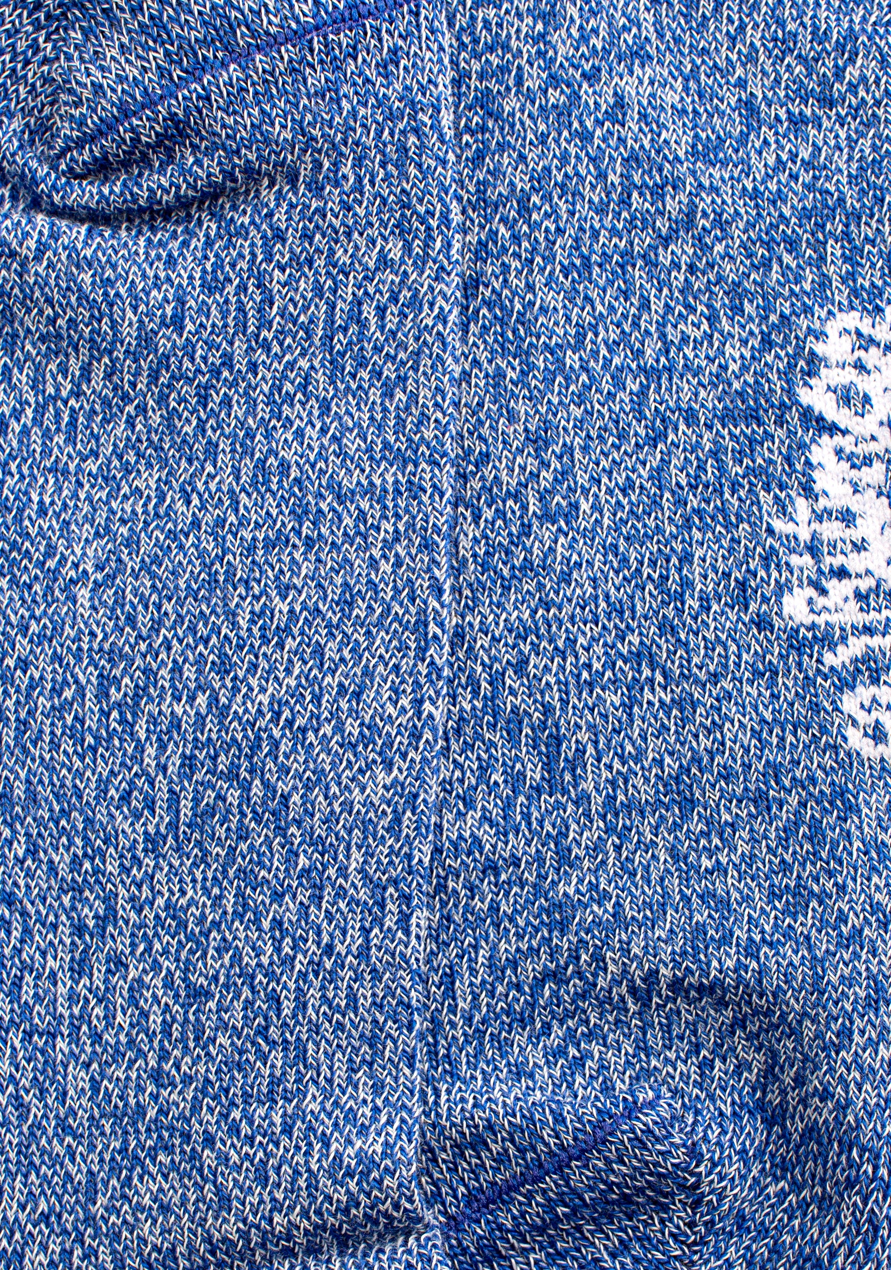 Medias H Formal Unicolor Azul Medio Jaspe