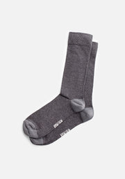 Medias H Formal Unicolor Gris Osc - Punt Gris Med