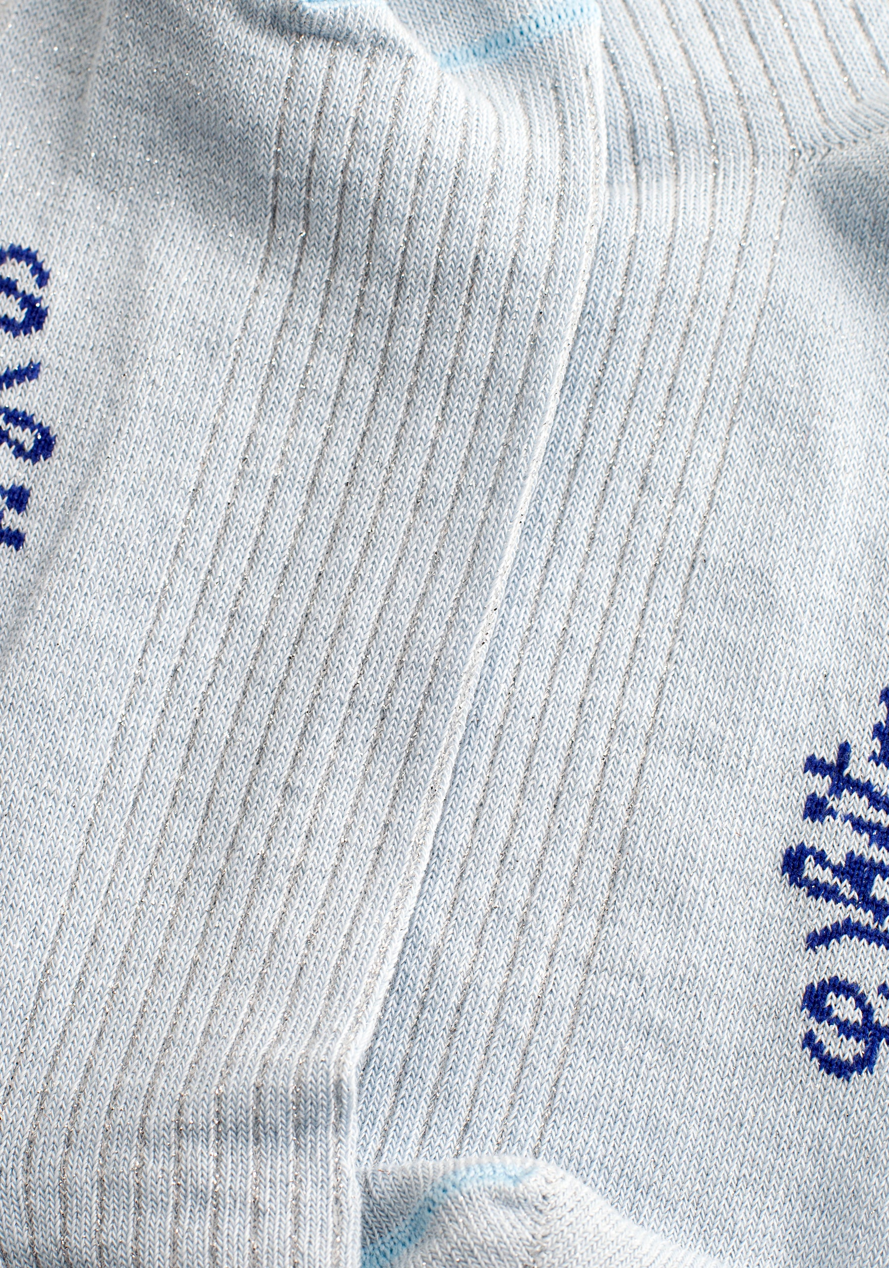 Medias M Formal Unicolor Lurex Azul Claro