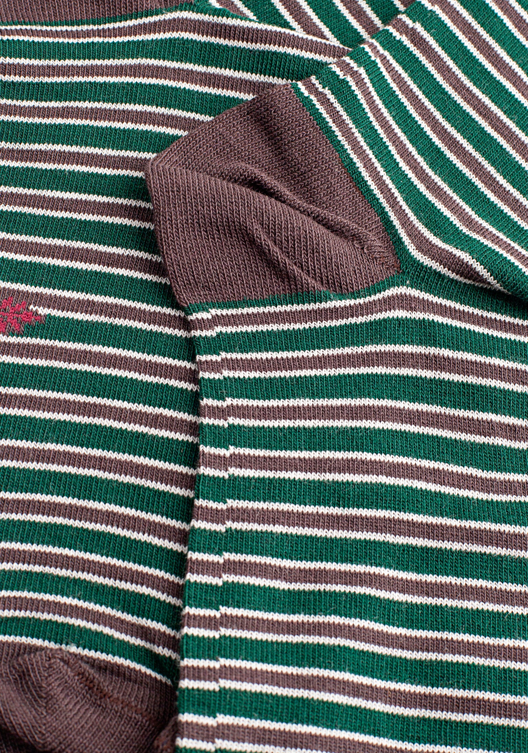 Medias Rayas Verde - Cafe P-T