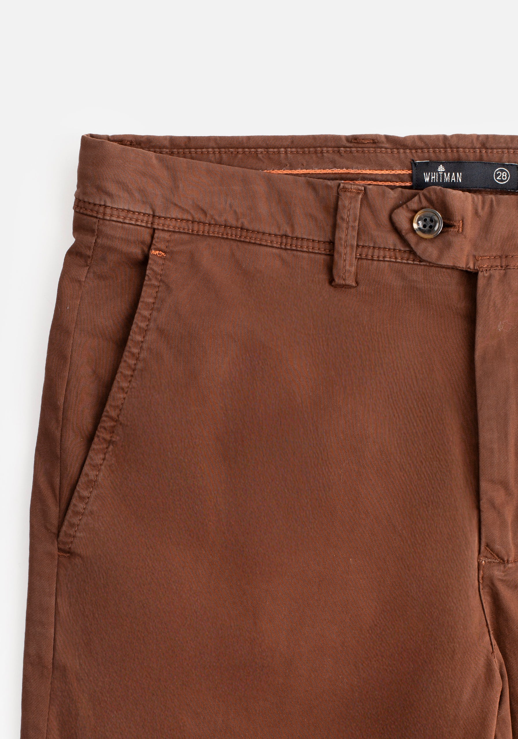 Pantalón H Chino Unicolor Café