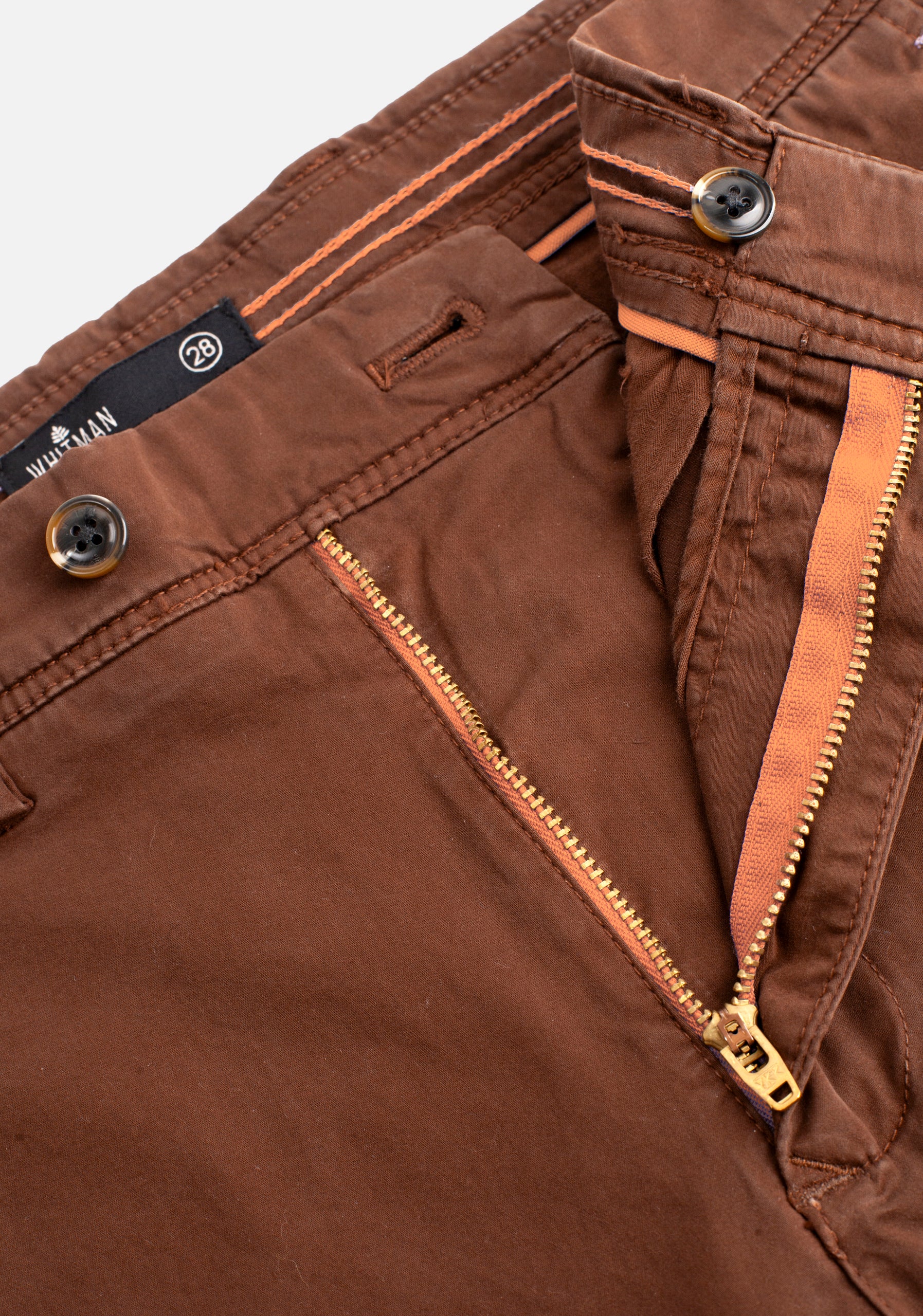 Pantalón H Chino Unicolor Café