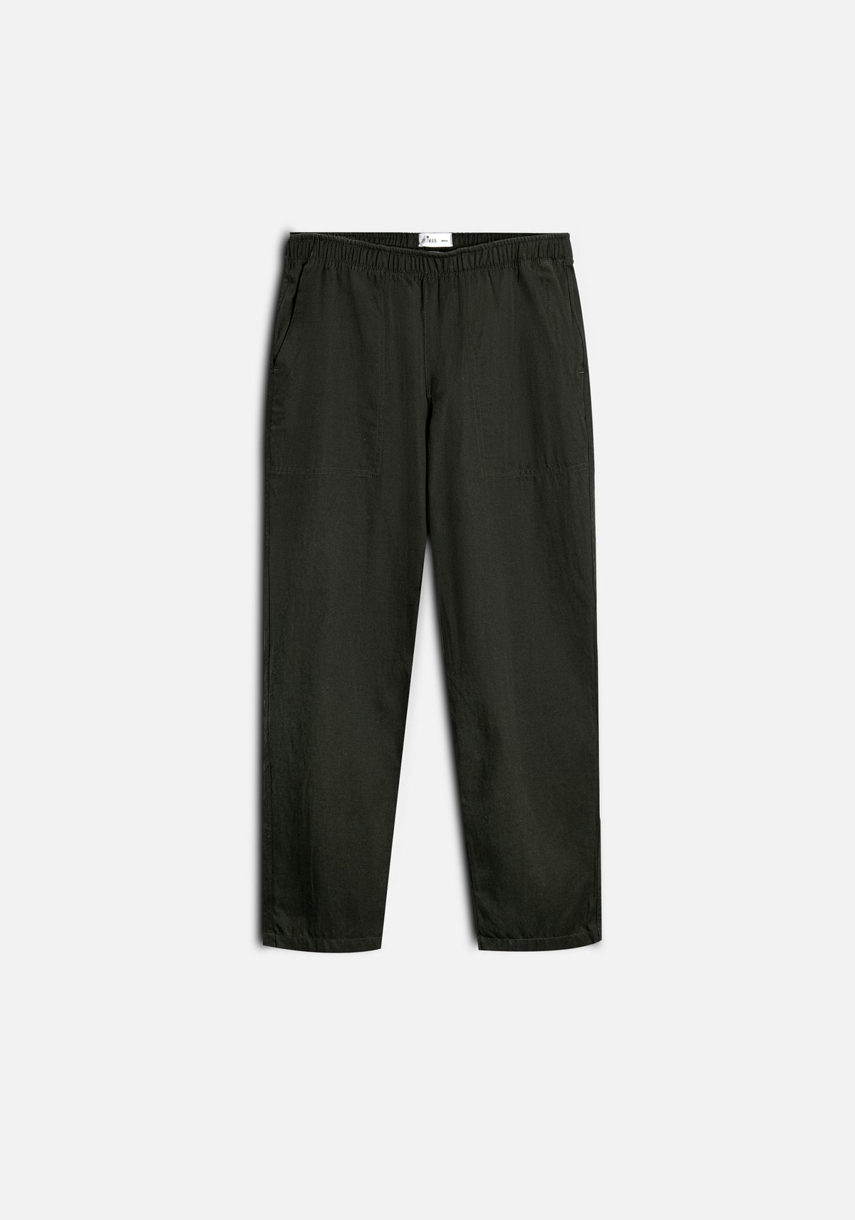 Pantalon H Hopkins Jogger Lino Verde Osc-1