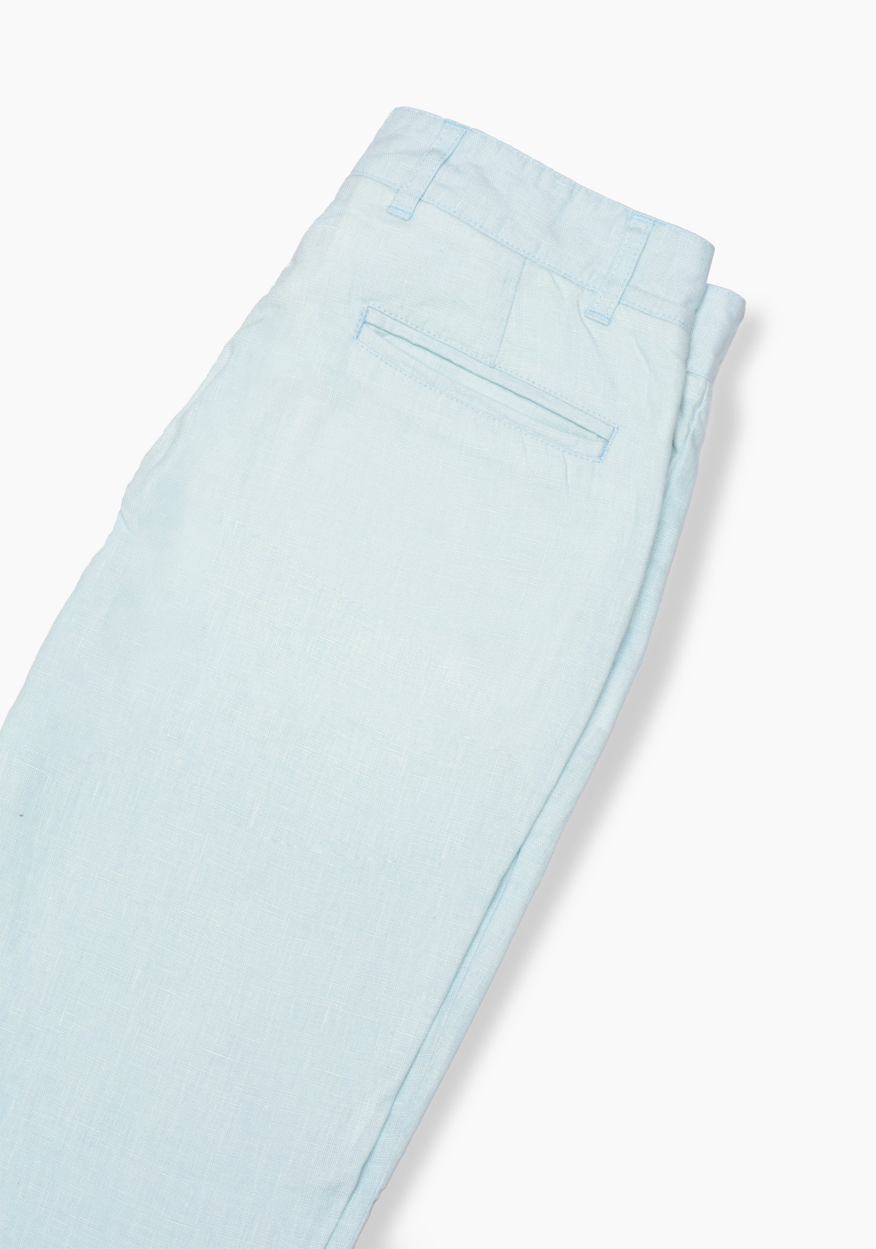 Pantalón Lino Azul Celeste hombre