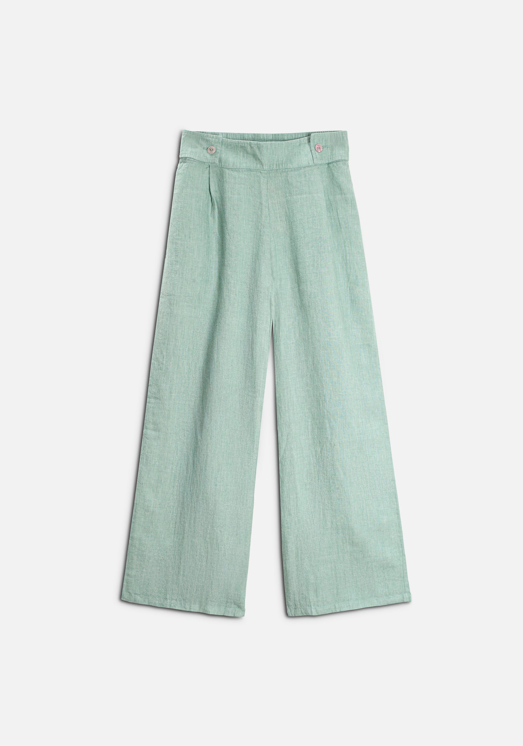 Pantalón Lino Ornella Verde Medio