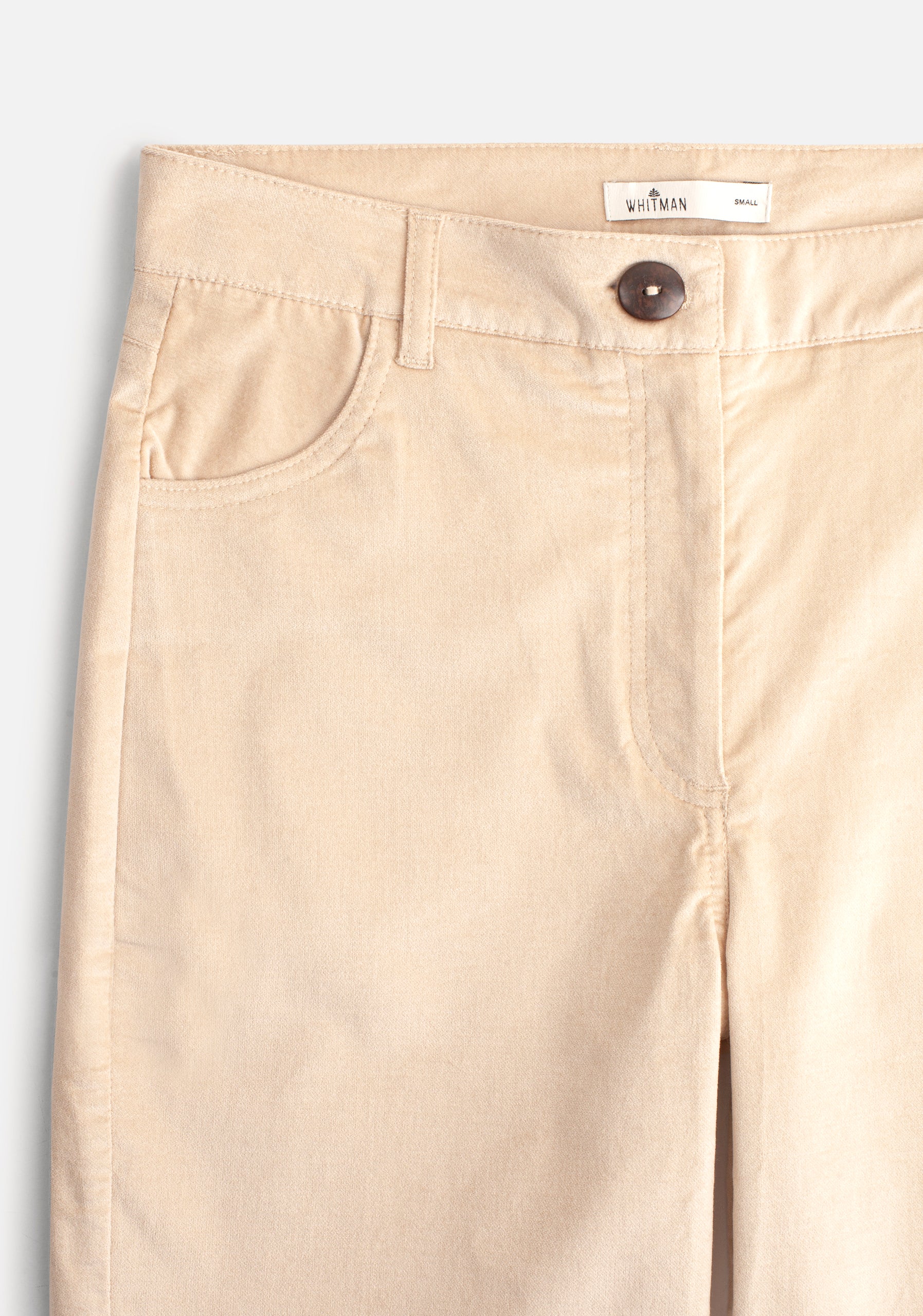 Pantalón Lourdes Pana Lisa Beige