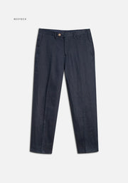 Pantalón Perugia Lino Azul Oscuro