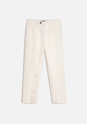 Pantalón H Perugia Lino Marfil