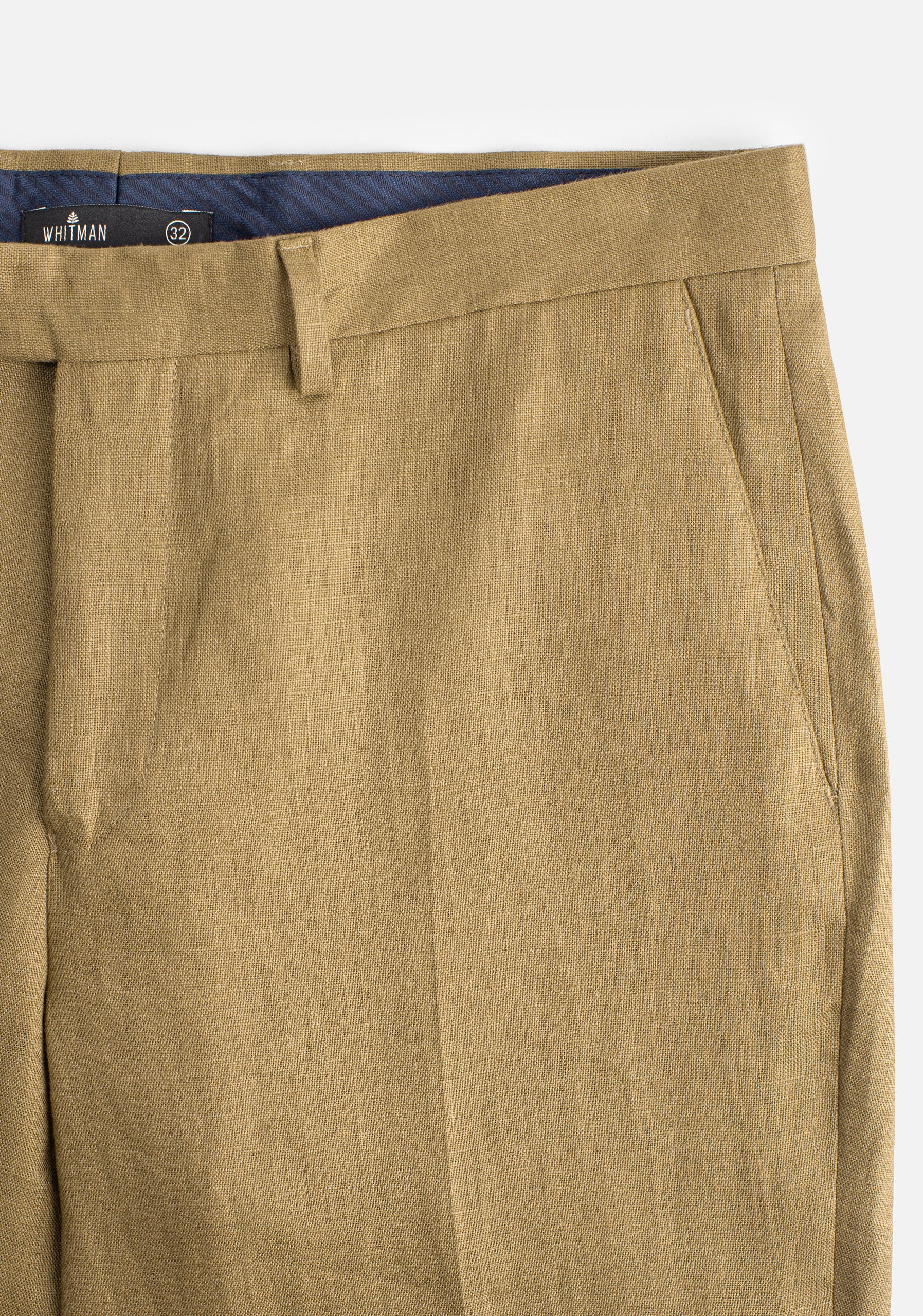 Pantalón Perugia Lino Verde Olive
