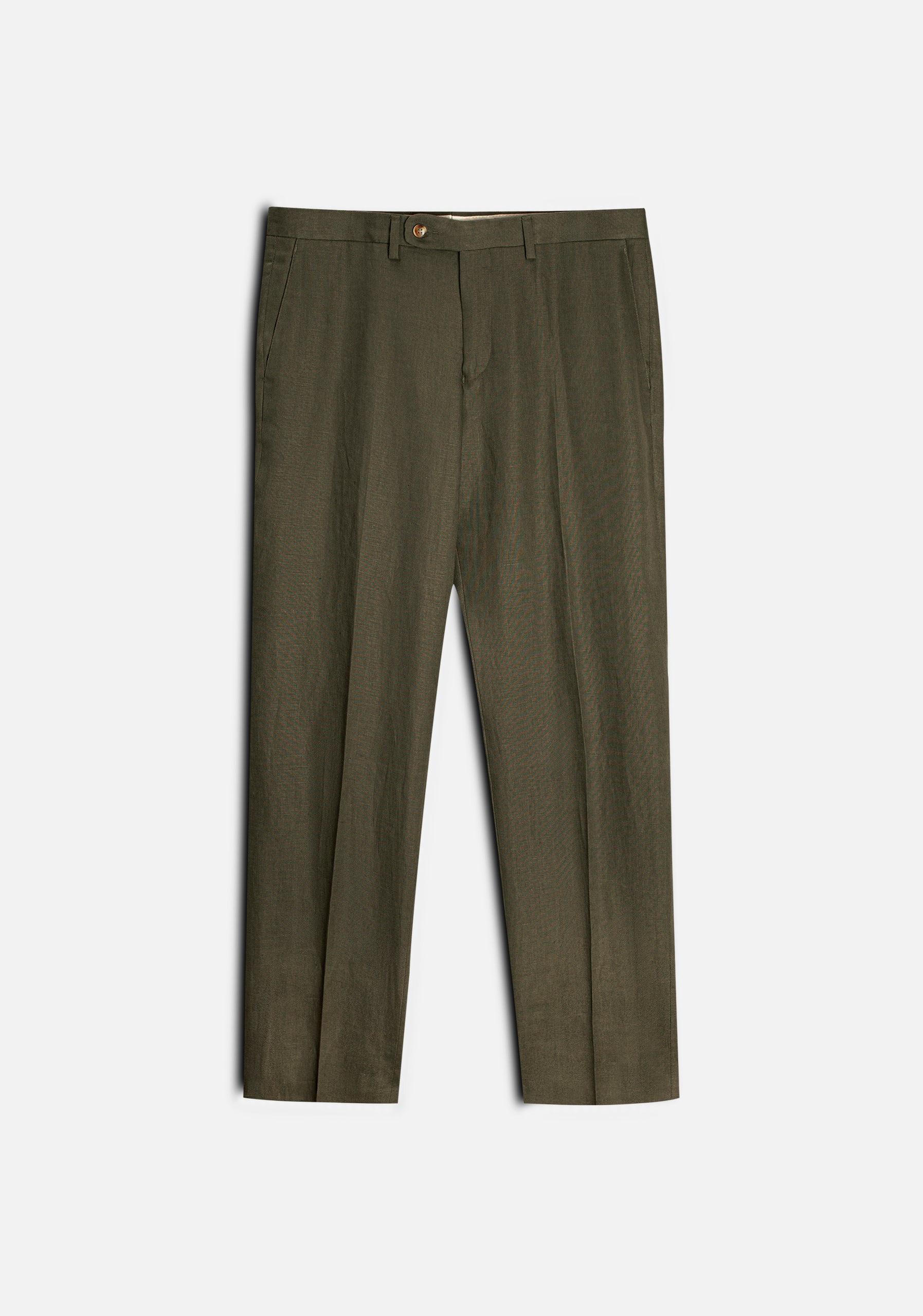 Pantalón H Perugia Lino Verde Osc