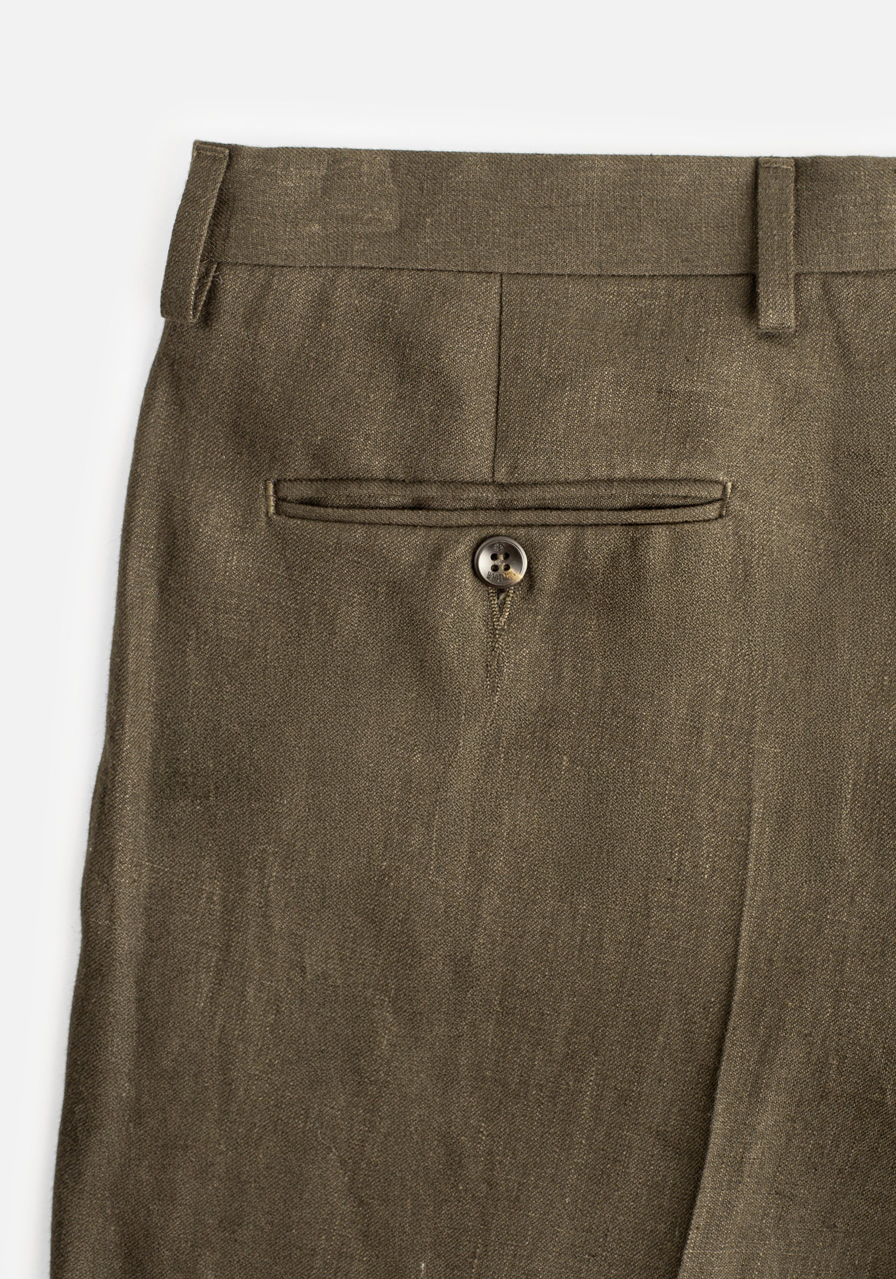 Pantalón H Perugia Lino Verde Osc