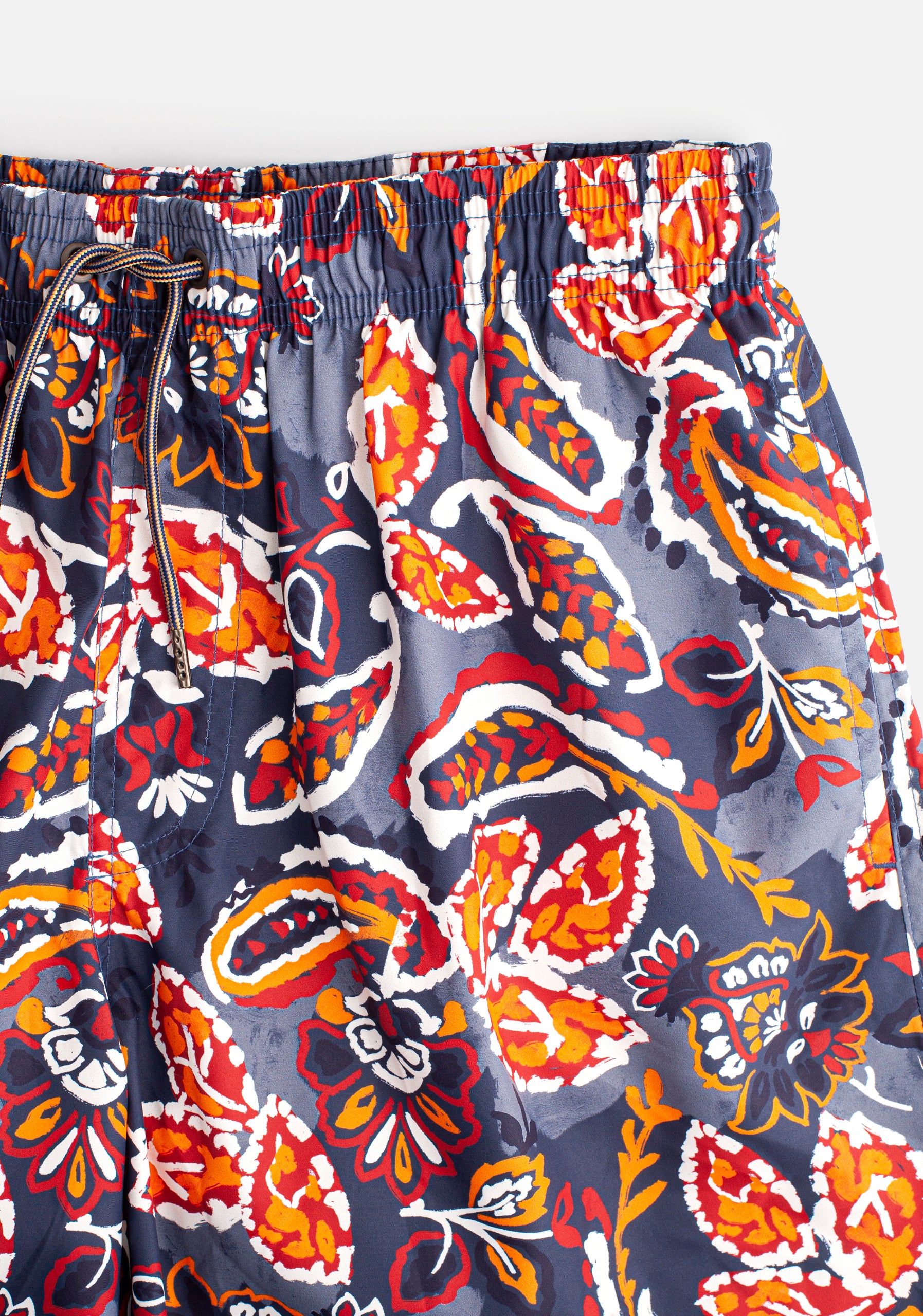 Pantaloneta H New Gorka Estampada Azul Osc.