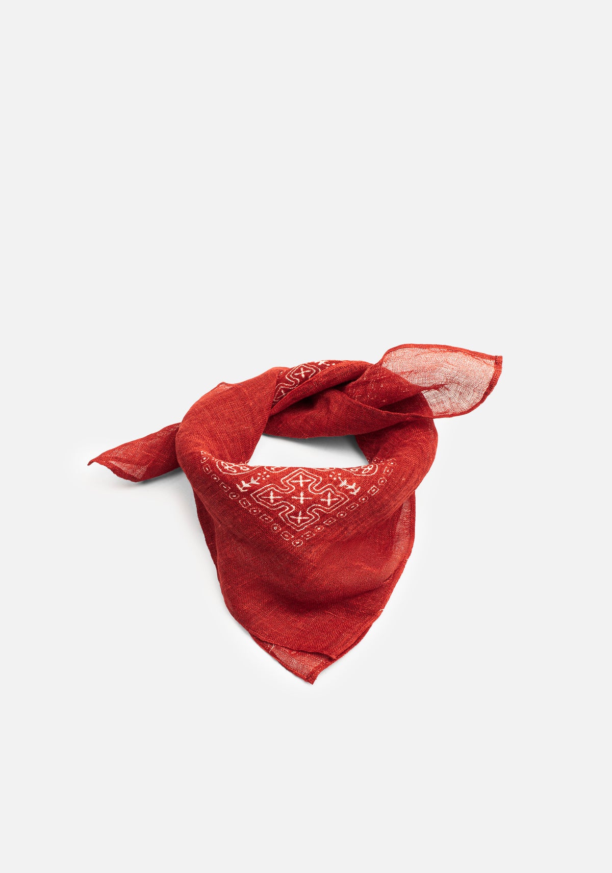Pañuelo U Jaipur PAI Rojo-Blanco