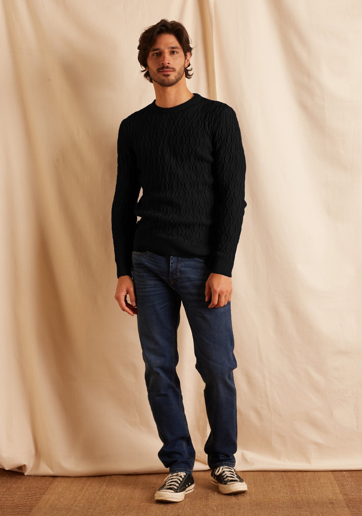 Saco Rombos Negro-3