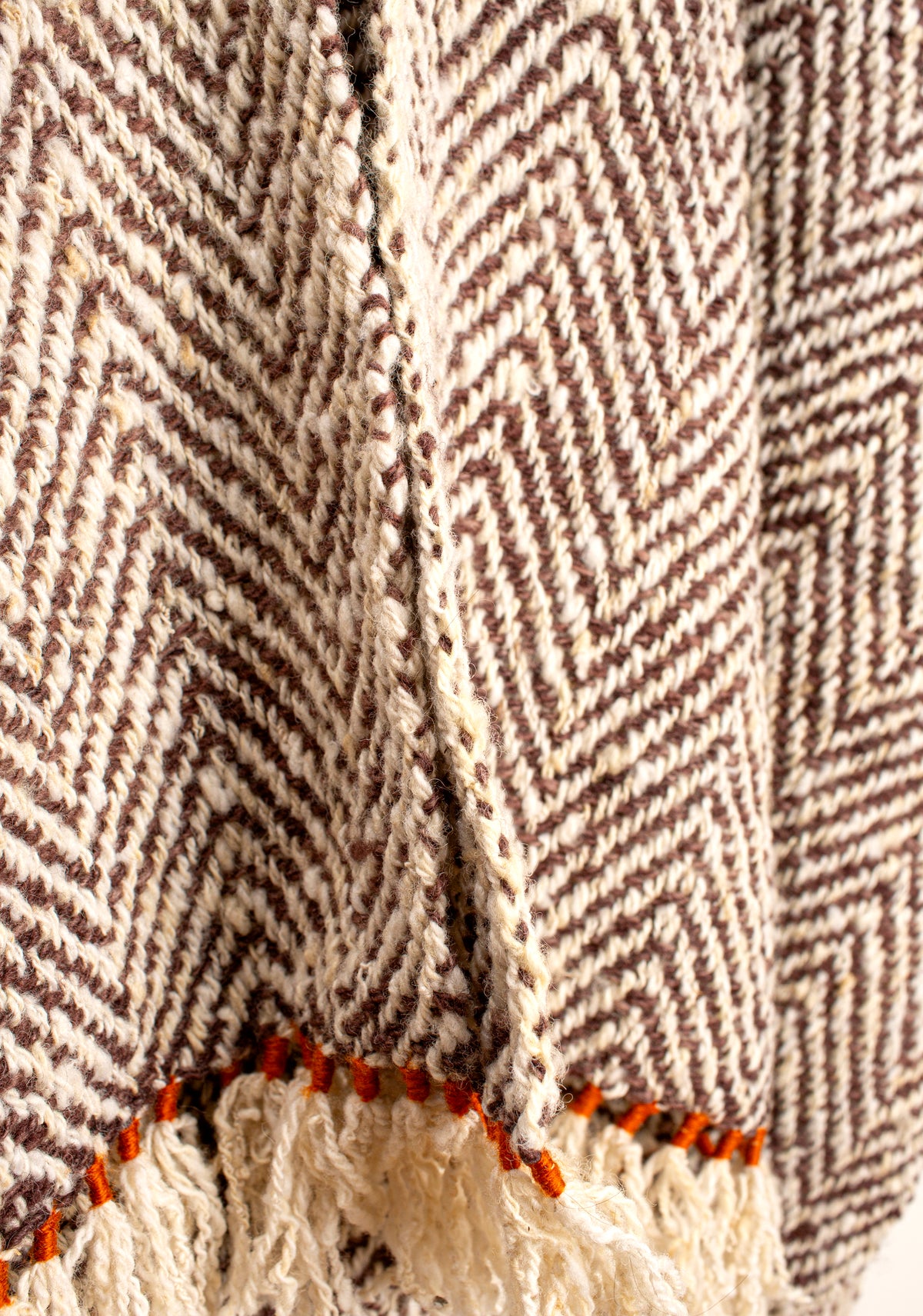 Ruana U Cardolán Abierta Beige/Café