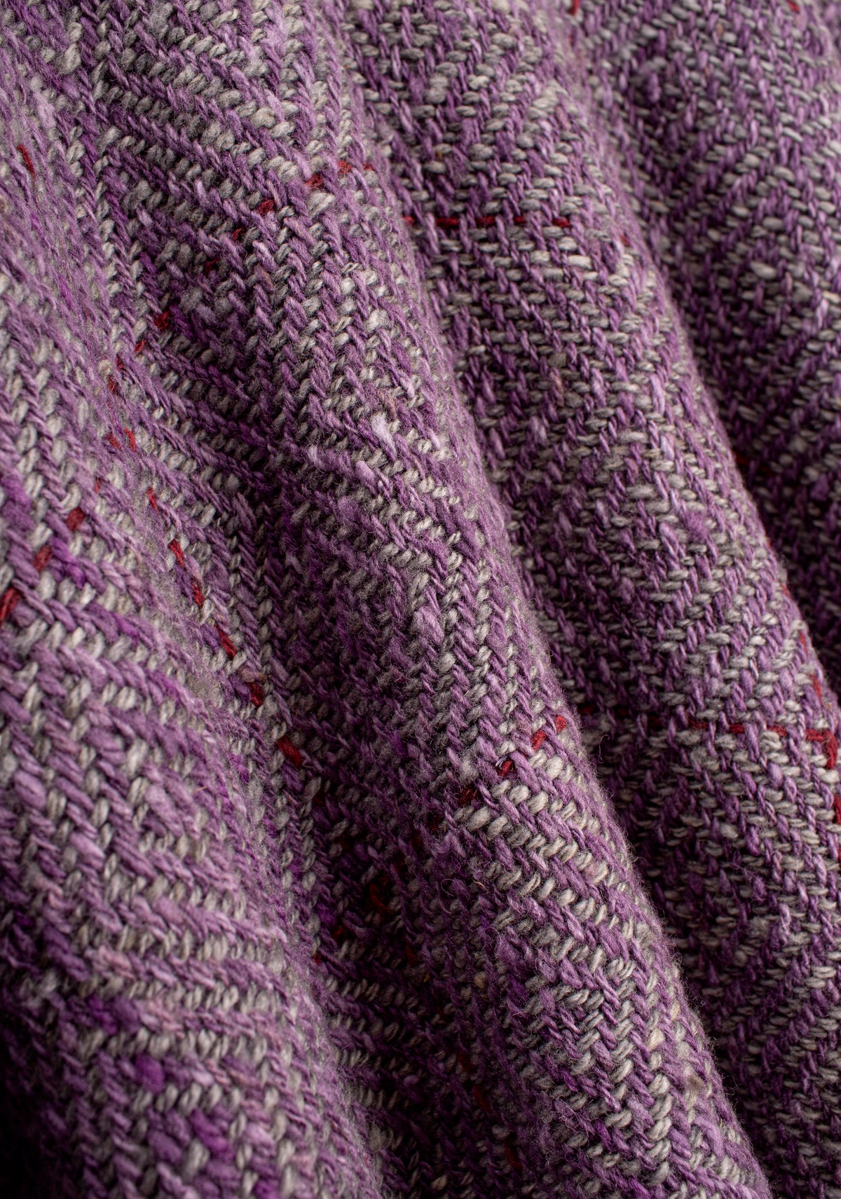 Ruana U Cardolán Cerrada Morada