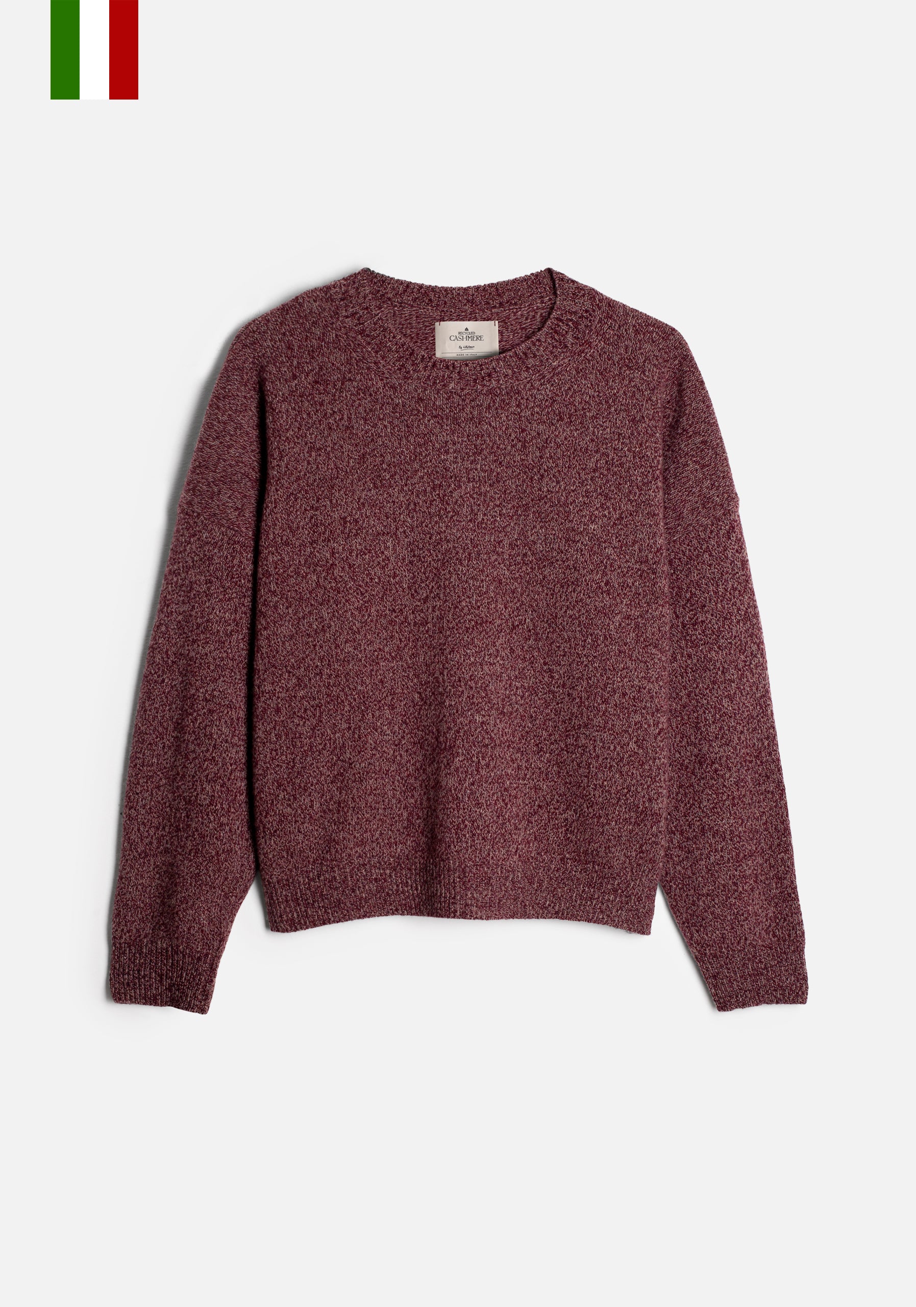 Saco Knit Violet CRD Marfil - Vino Tinto