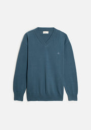 Saco H Newark Cuello V Azul Med