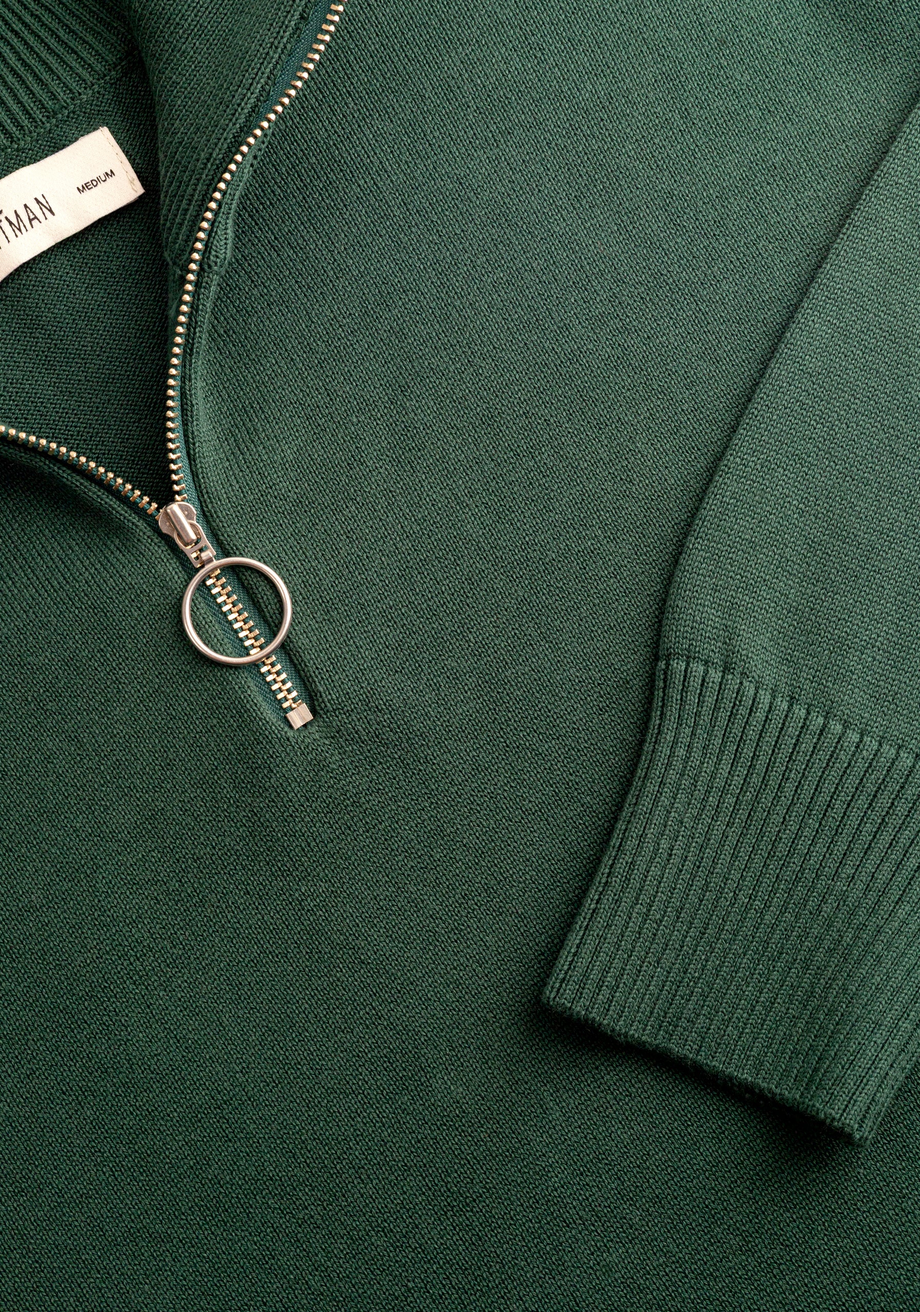 Saco H Prescolt Half Zip Verde Osc