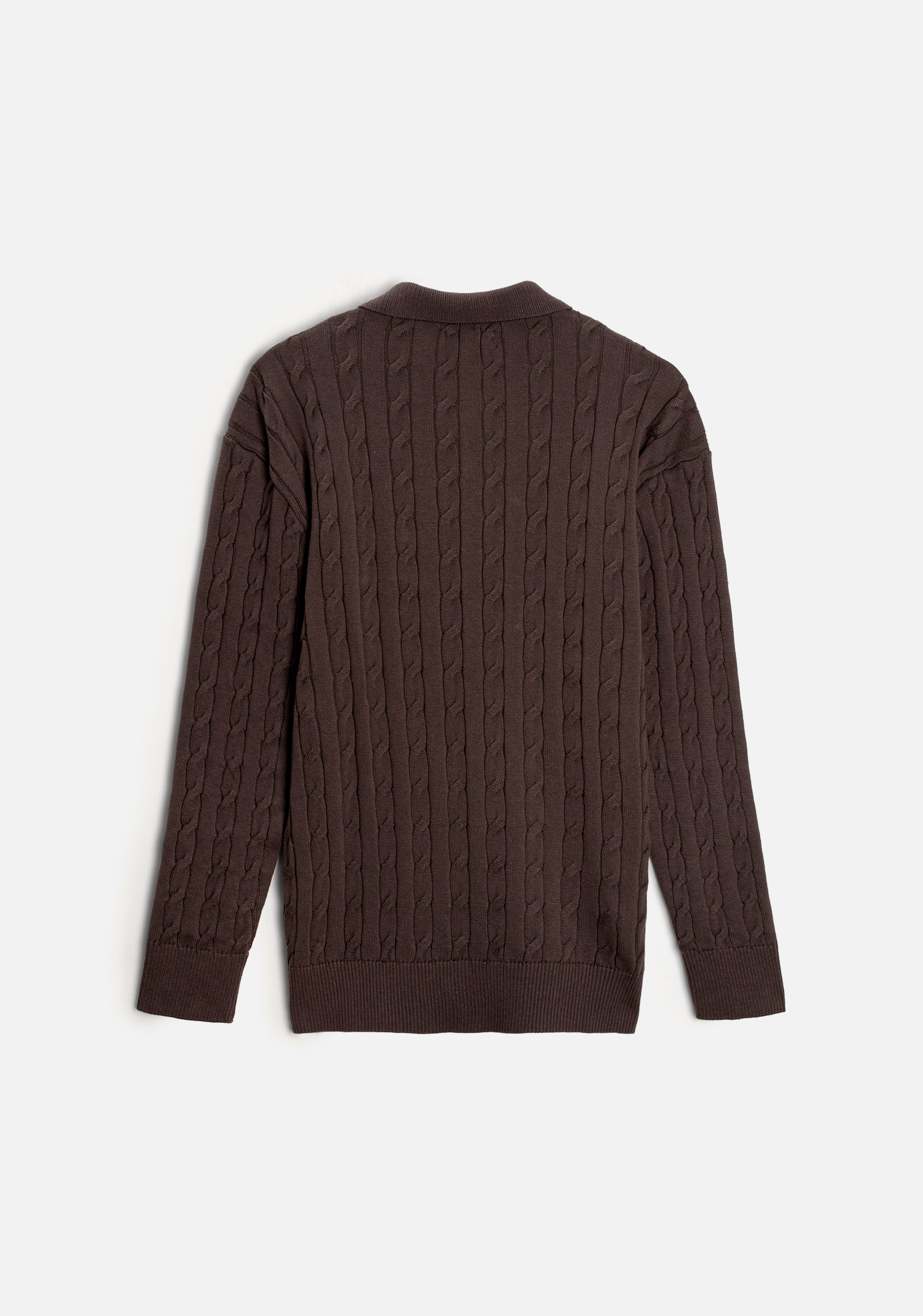 Saco H Turin Trenzado Unicolor Café Osc