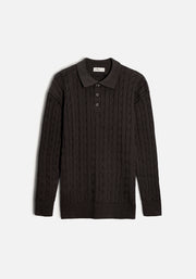 Saco H Turin Trenzado Unicolor Negro