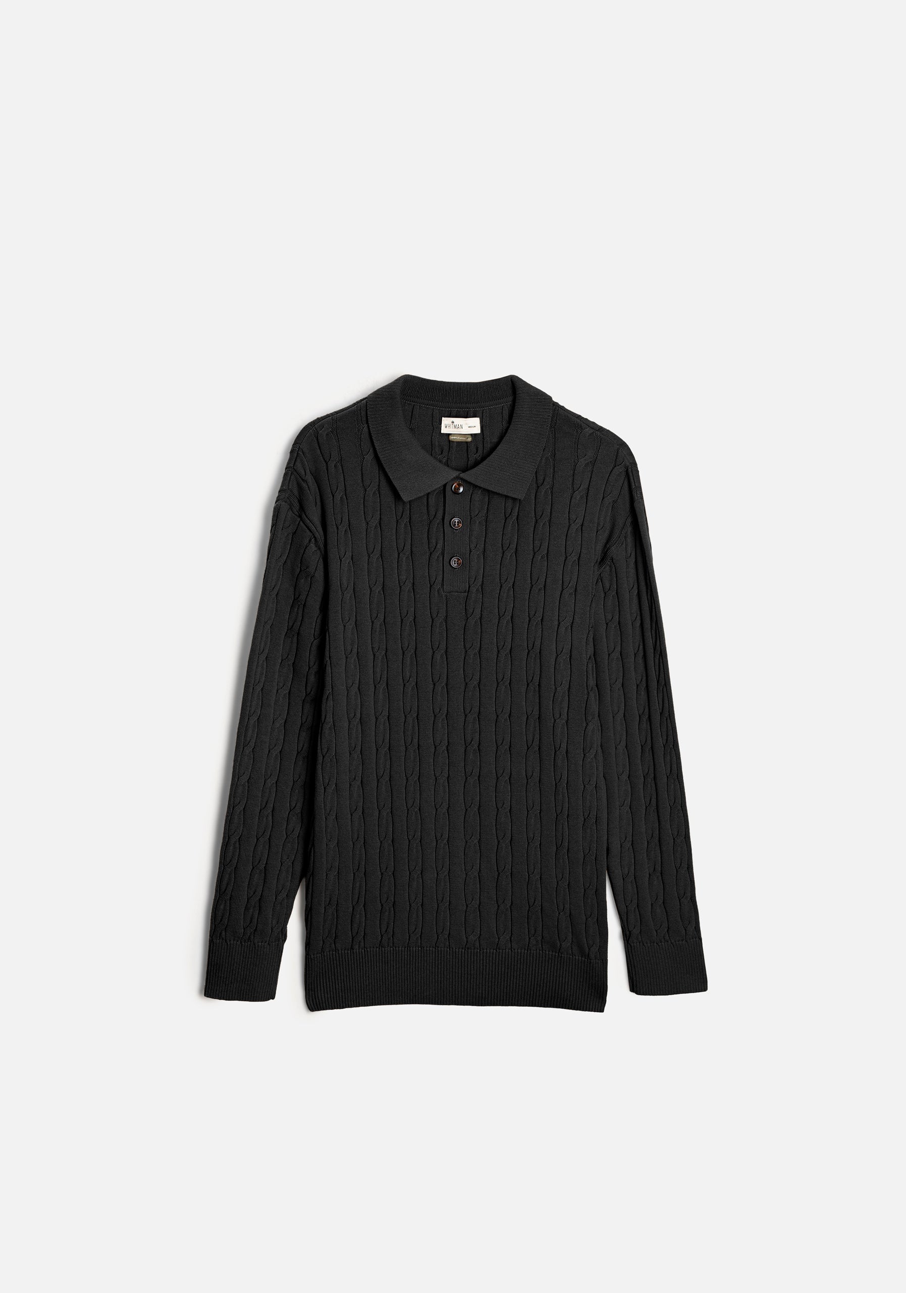 Saco H Turin Trenzado Unicolor Negro