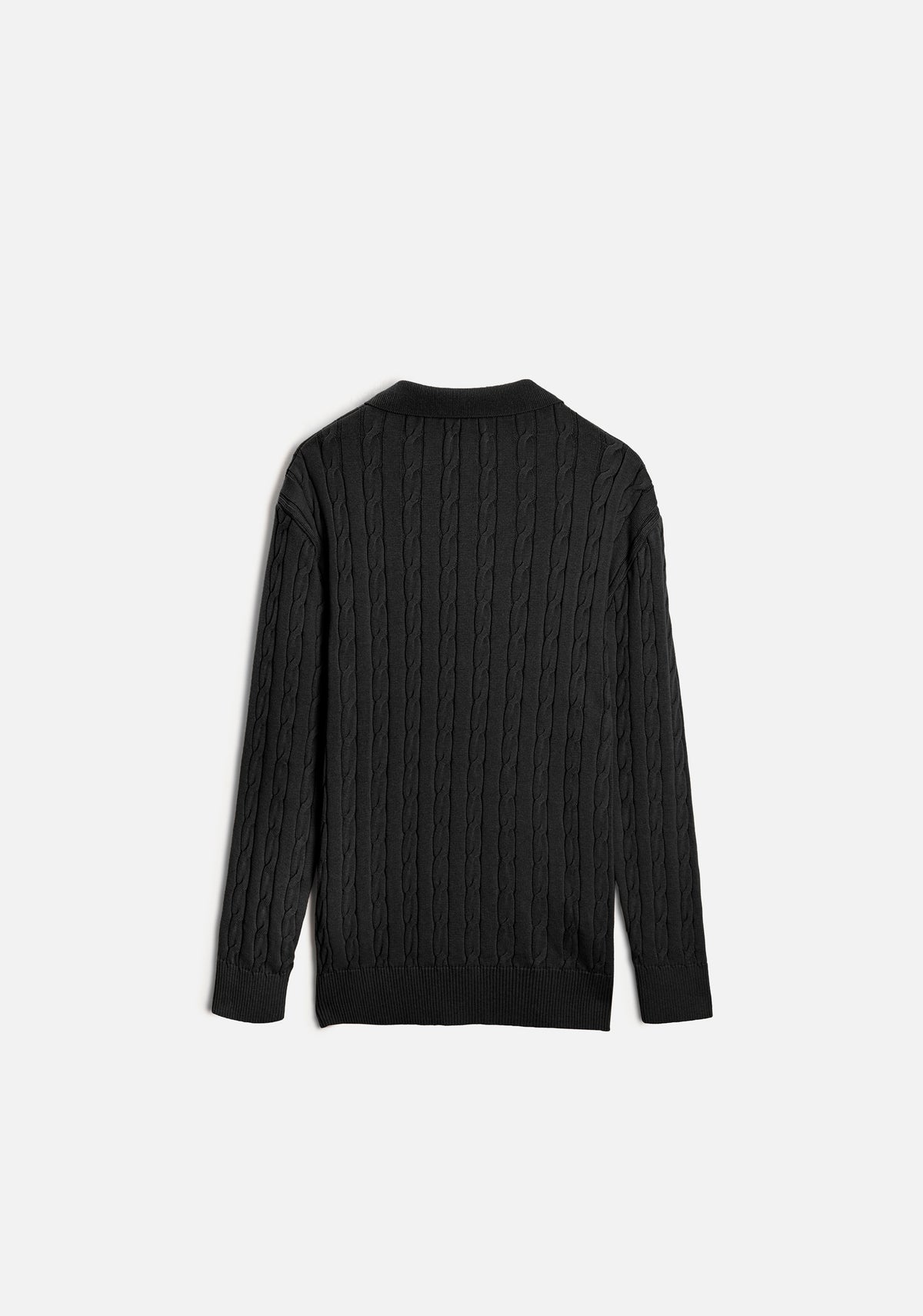 Saco H Turin Trenzado Unicolor Negro-6