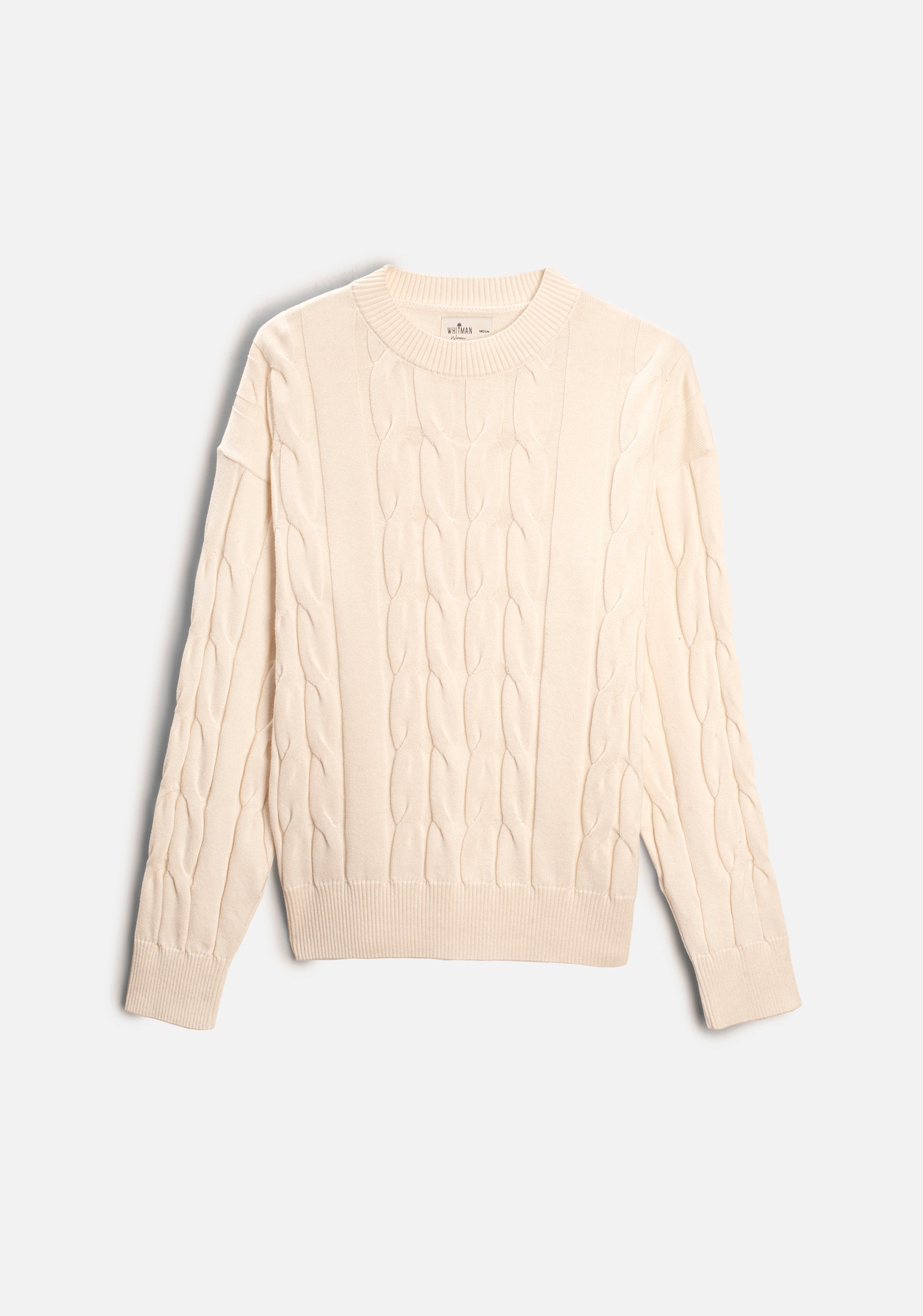 Saco M Kanzas Trenzado Unicolor Marfil