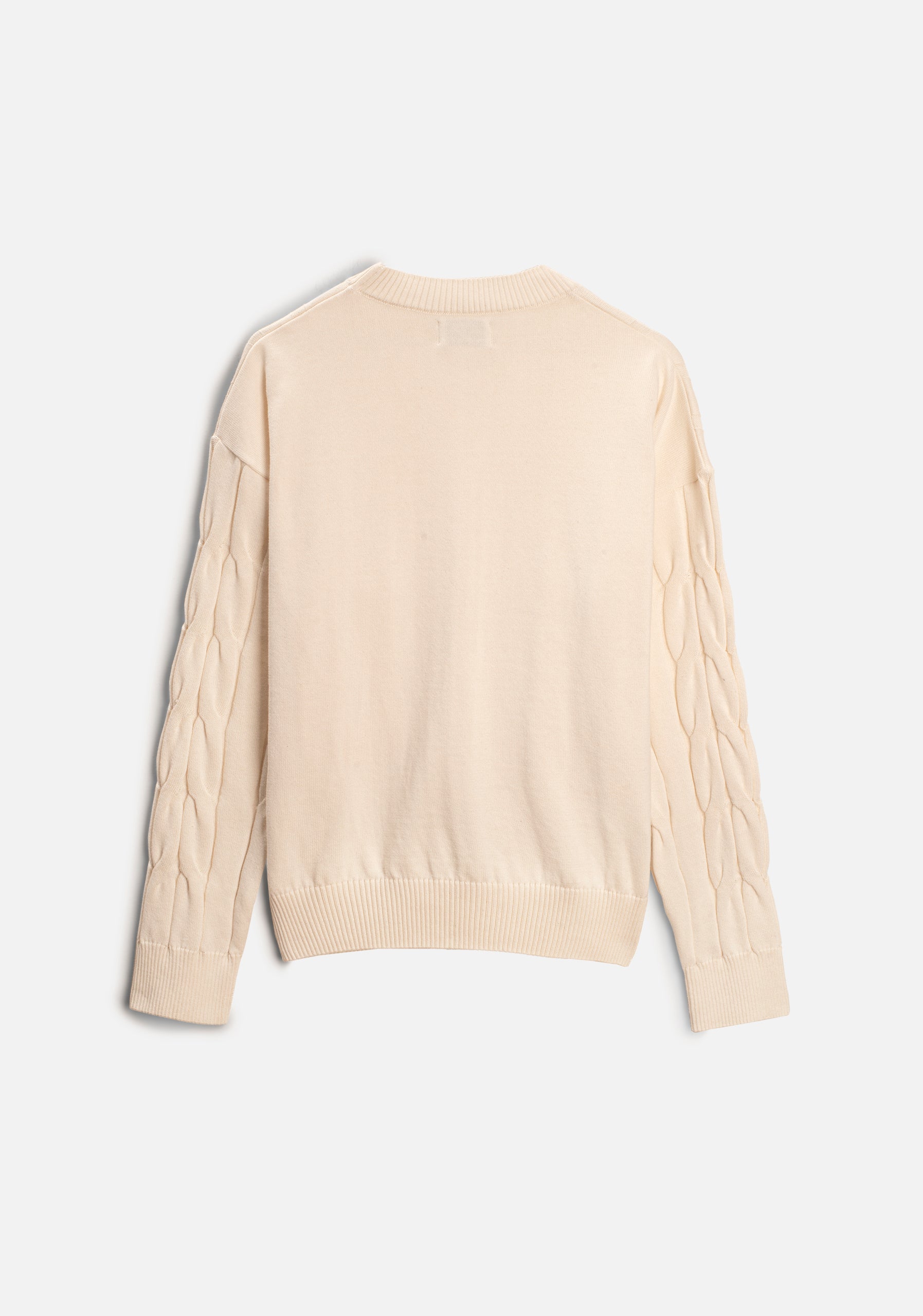 Saco M Kanzas Trenzado Unicolor Marfil