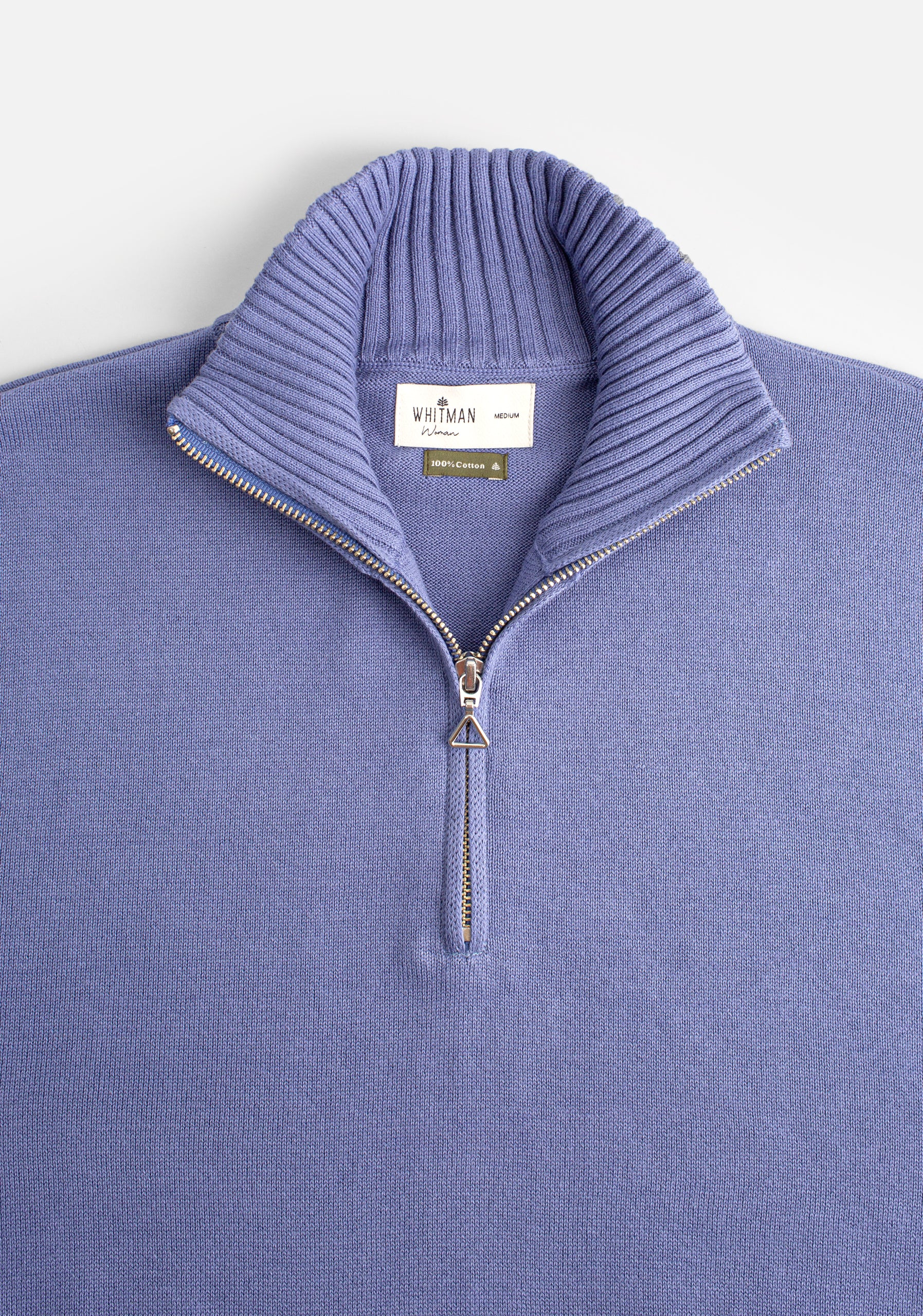 Saco M Nashville Half Zip Azul Medio