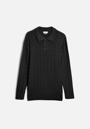 Saco H Turin Trenzado Unicolor Negro
