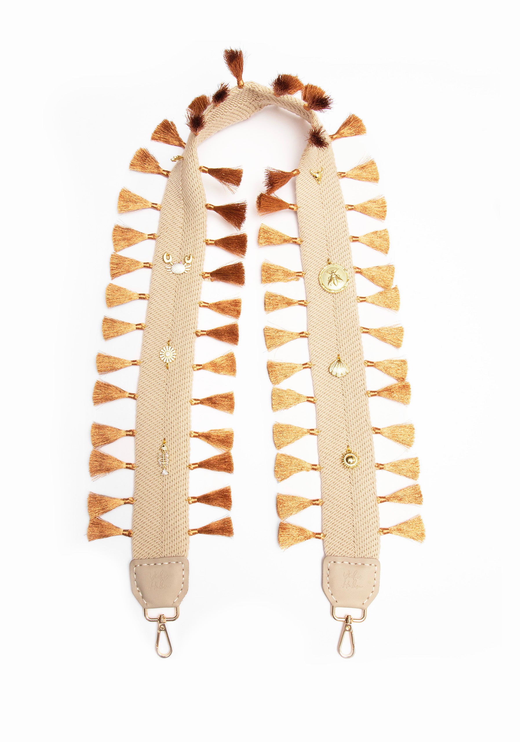 Strap Mediano Beige-Cafe