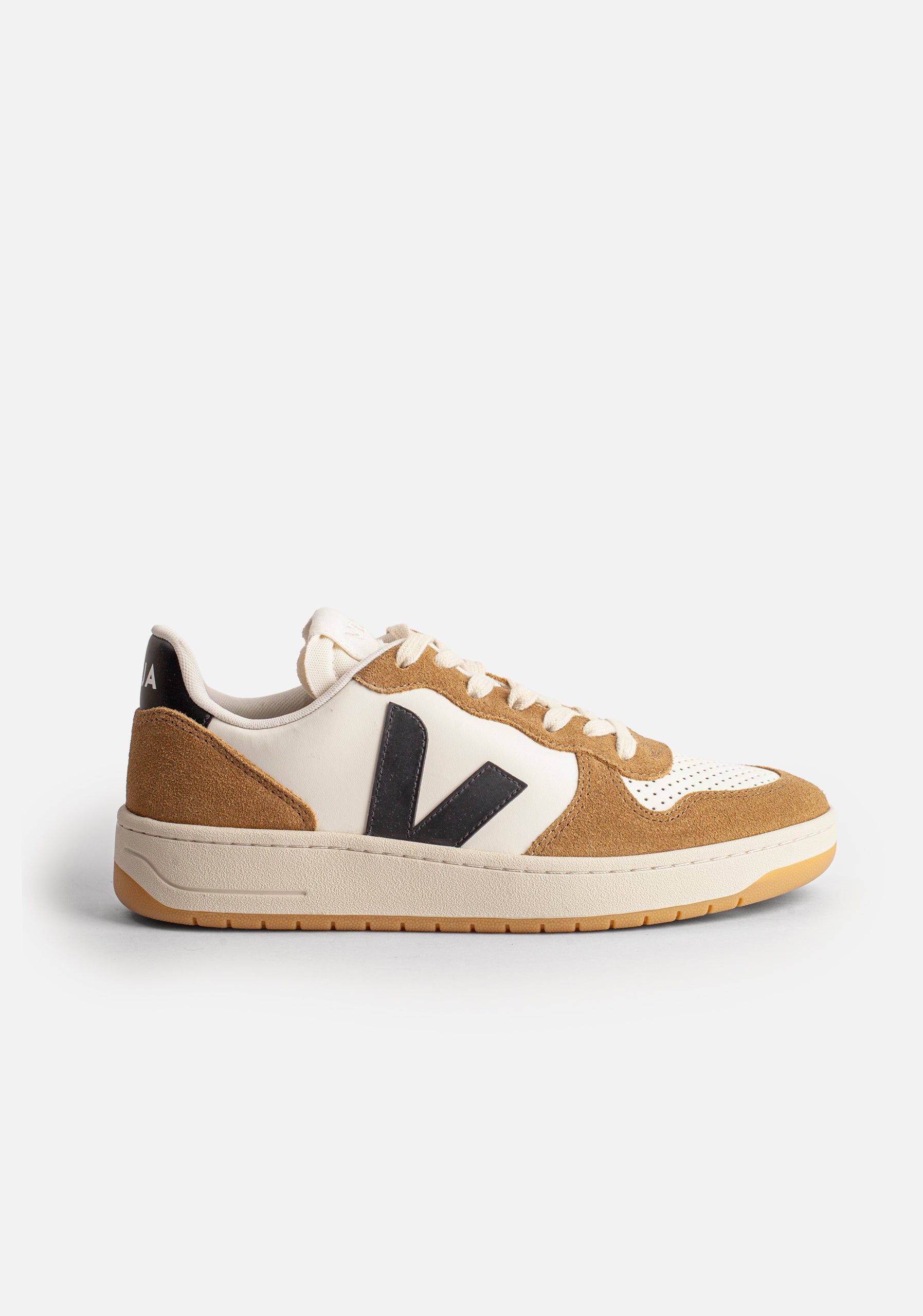 Tenis H Veja Moda V-10 Leather Cafe